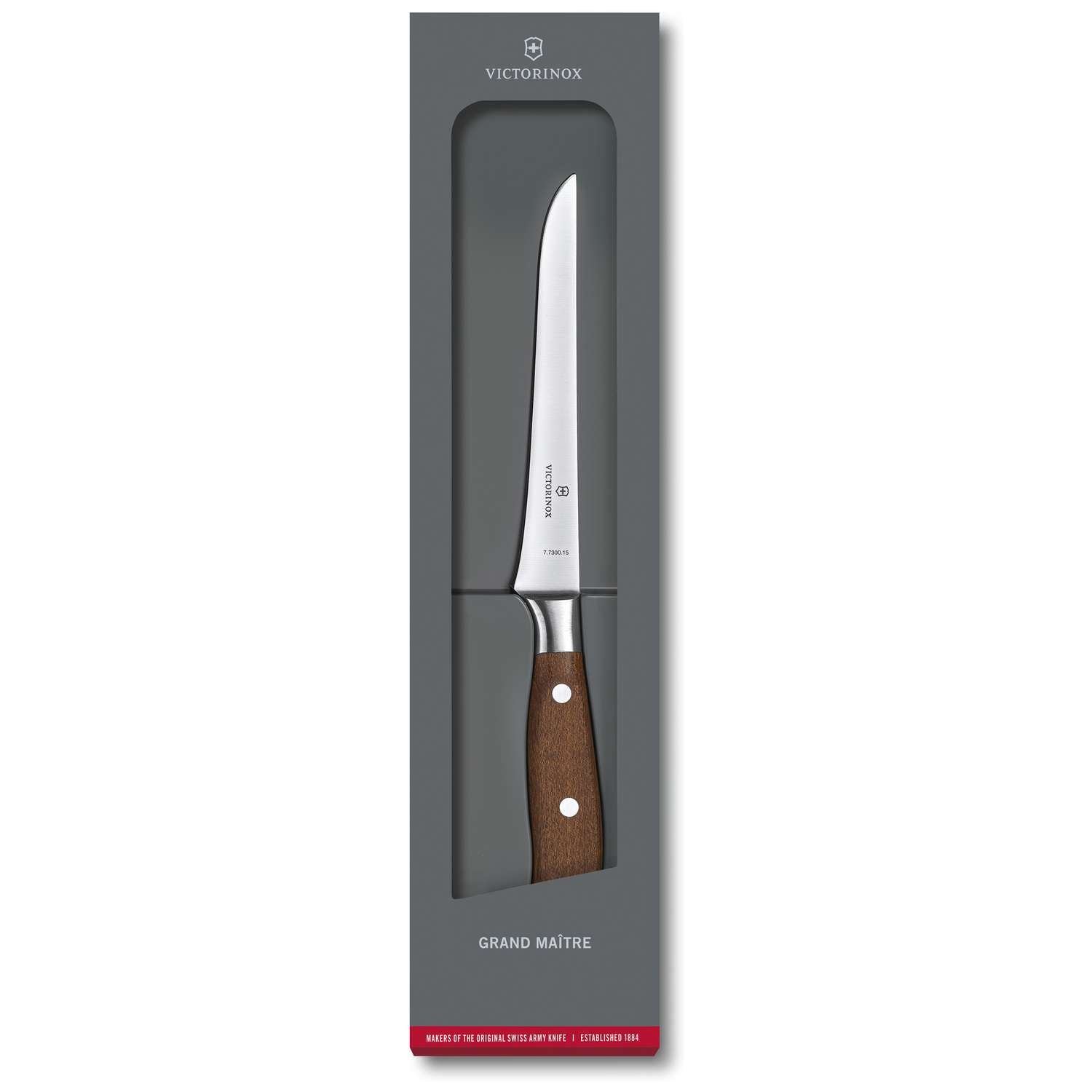 Victorinox Boning Knife 15 cm Wooden Handle Gift Box Grand Maitre 7.7300.15G