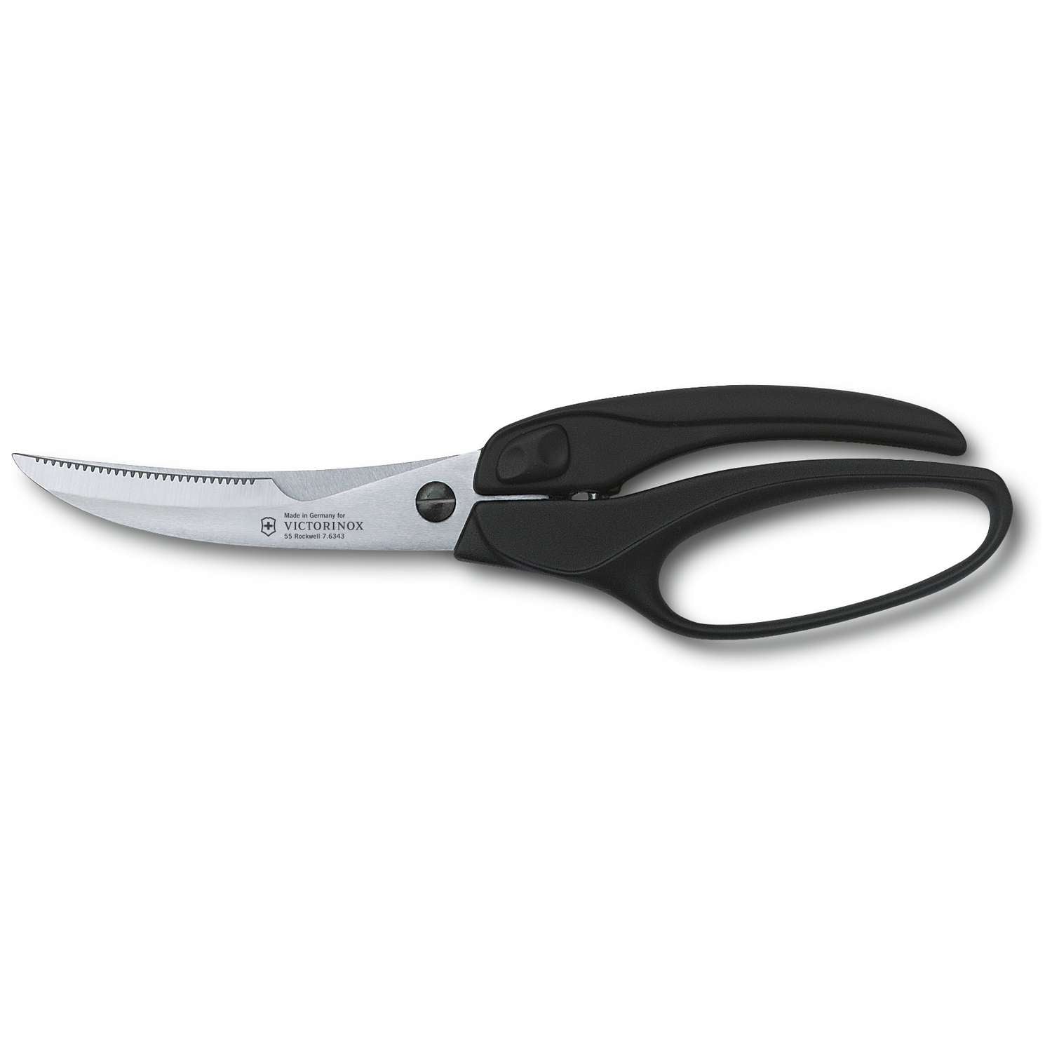Victorinox Stainless Steel Poultry Scissors Black Handle Professional 7.6344