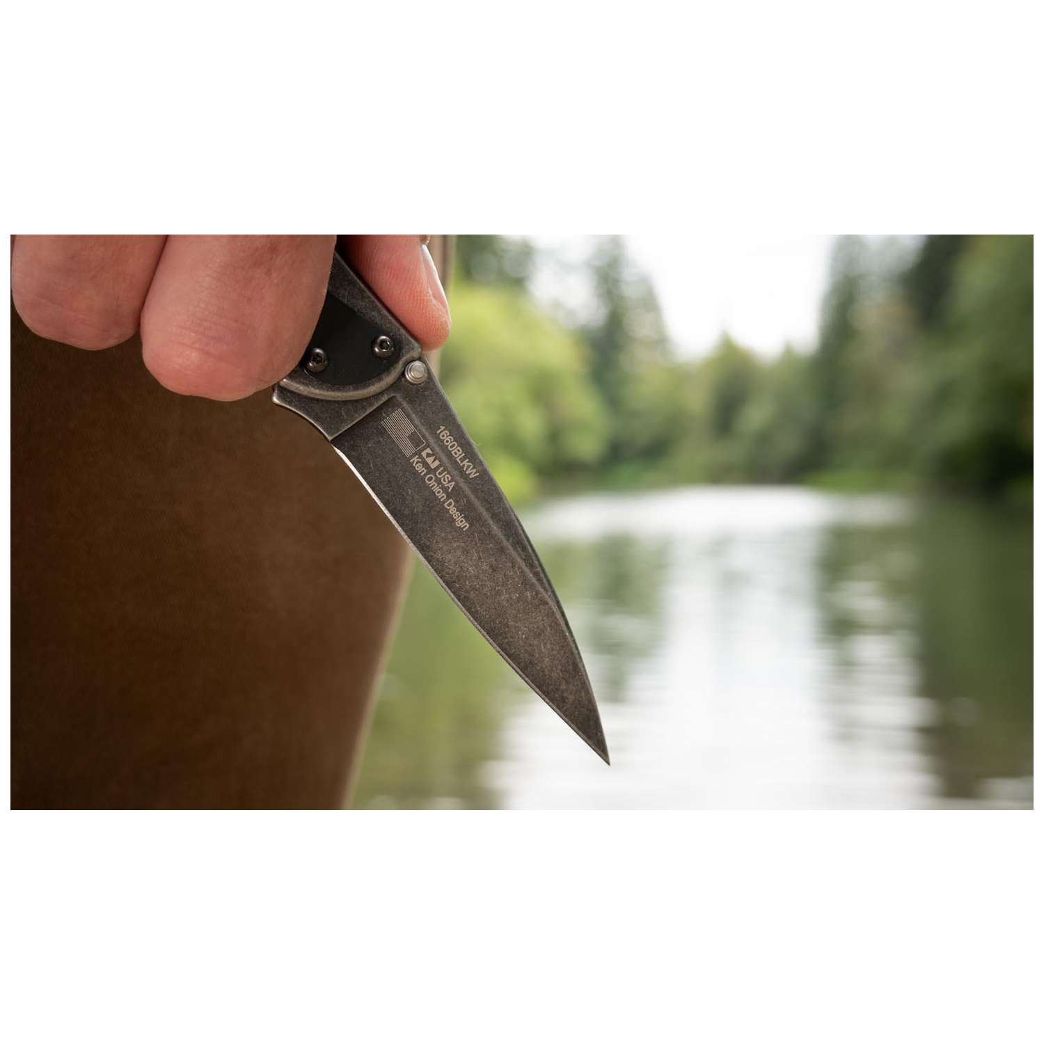 Kershaw Leek BlackWash Pocket Knife 8 cm Blackwash Handle 85 gr 1660BLKW