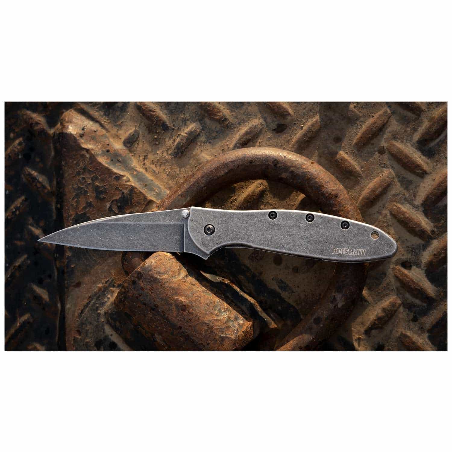 Kershaw Leek BlackWash Pocket Knife 8 cm Blackwash Handle 85 gr 1660BLKW