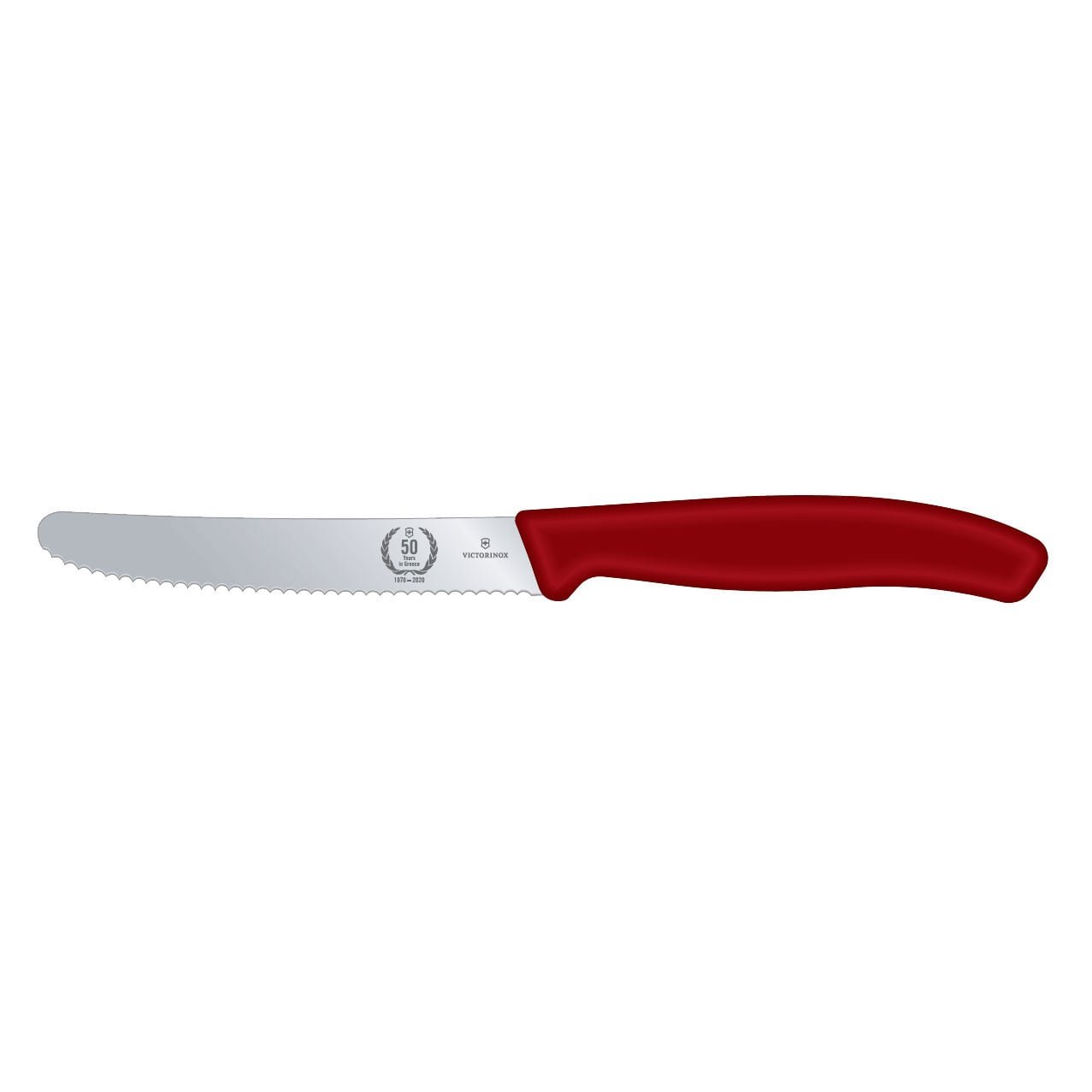Victorinox Serrated Utility Knife 10 cm Red Handle Swiss Classic 6.7831