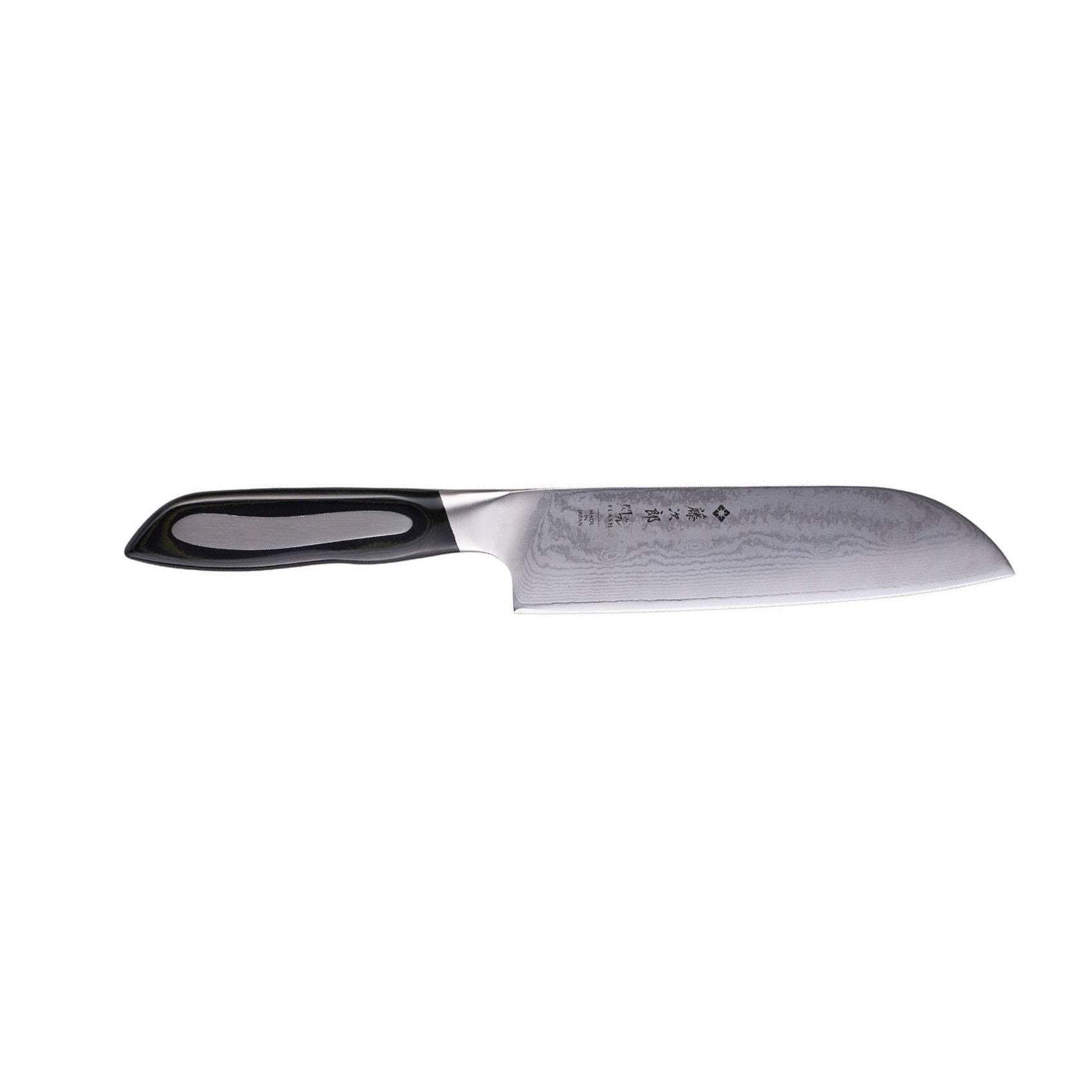 Tojiro Damascus Santoku Knife 18 cm Micarta Handle Flash FF-SA180