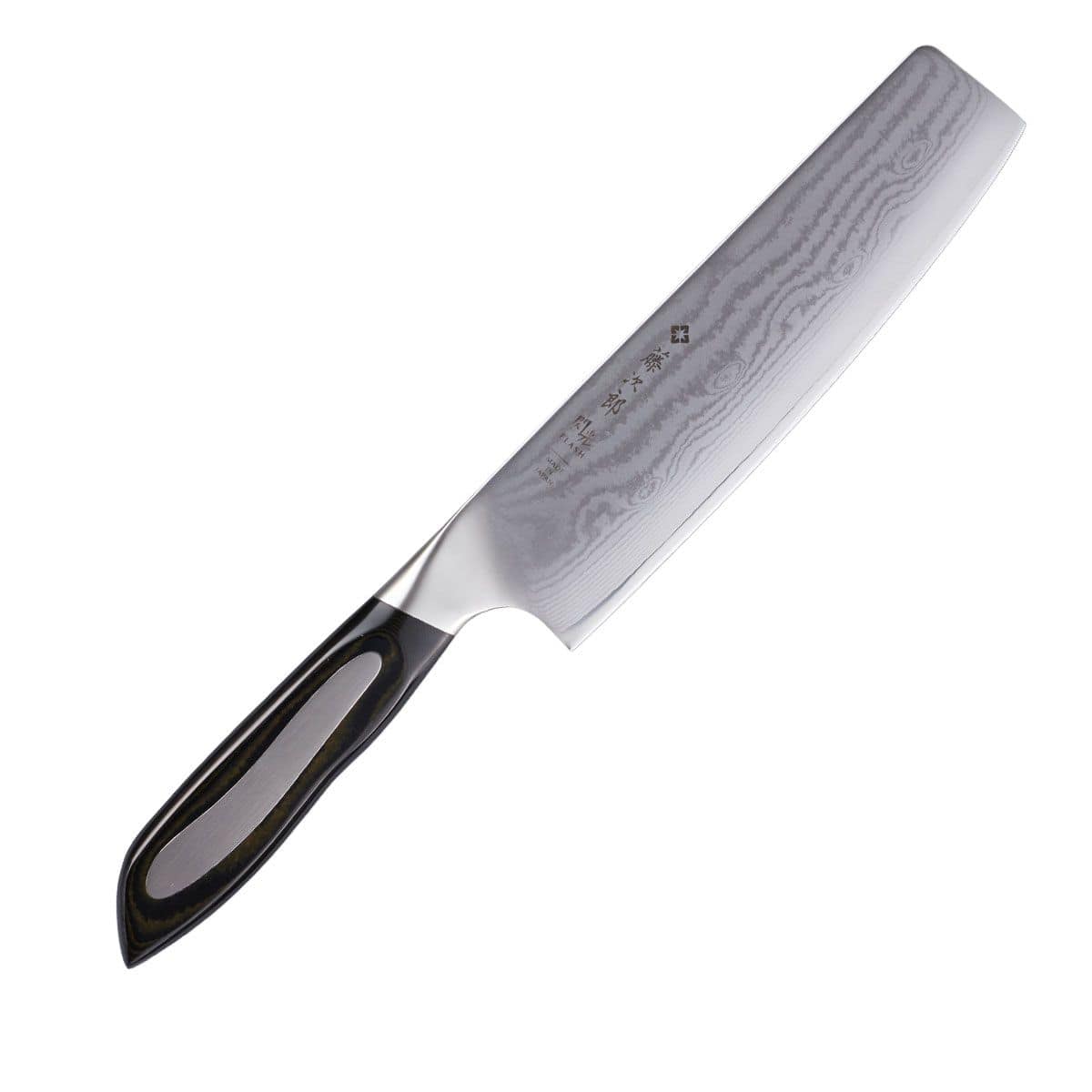 Tojiro Damascus Nakiri Knife 18 cm Micarta Handle Flash FF-VE180