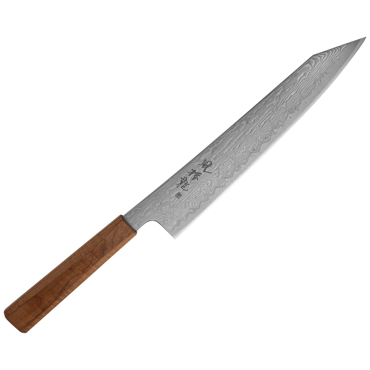 Ryusen Damascus Chef's Knife 24 cm Maple Handle Fukaku Ryu FK-301