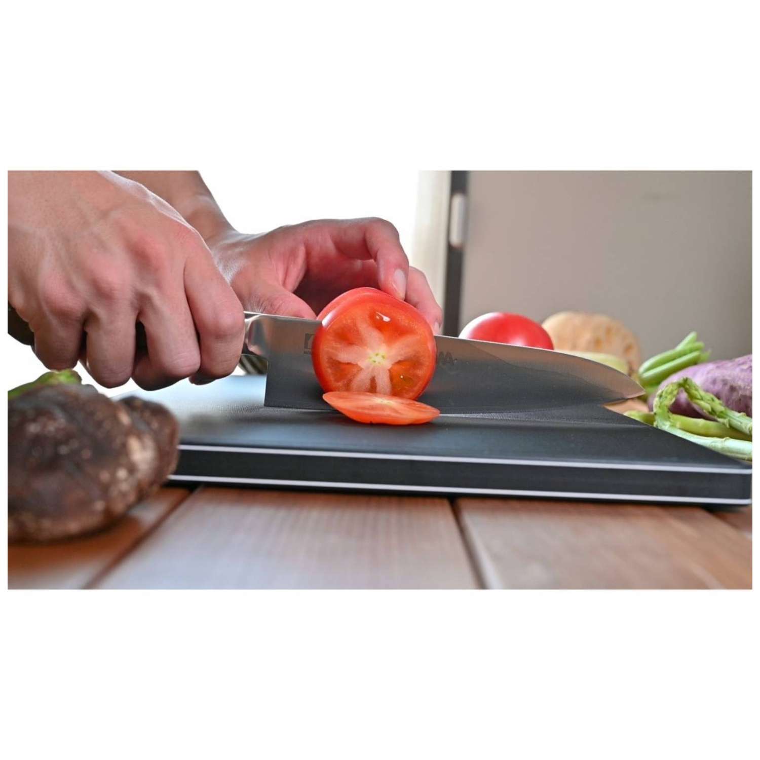 Hasegawa Cutting Board Black 34 x 23 x 1.8 cm Pro-PE Lite