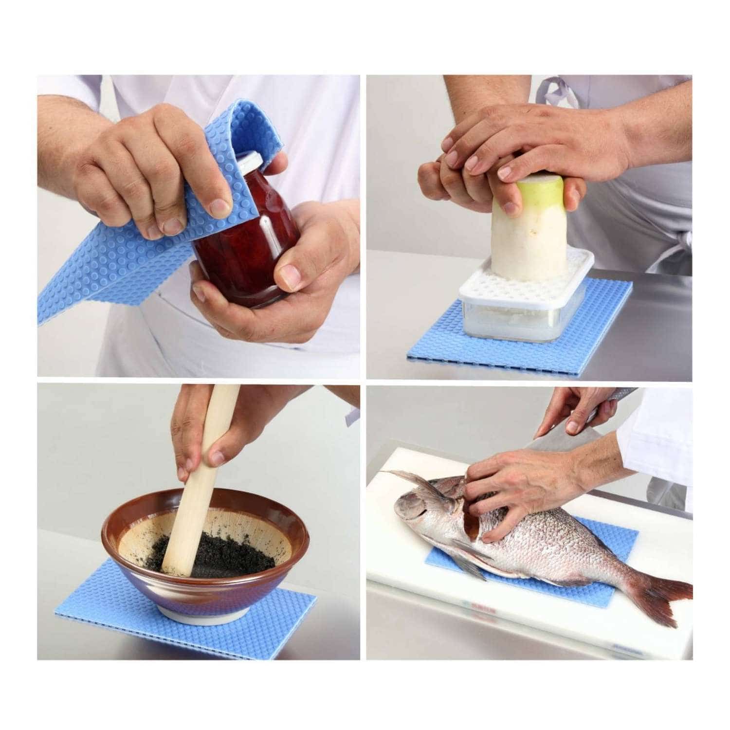 Hasegawa Non-Slip Mat For Cutting Boards 50 x 30 cm Blue FYS - 5030