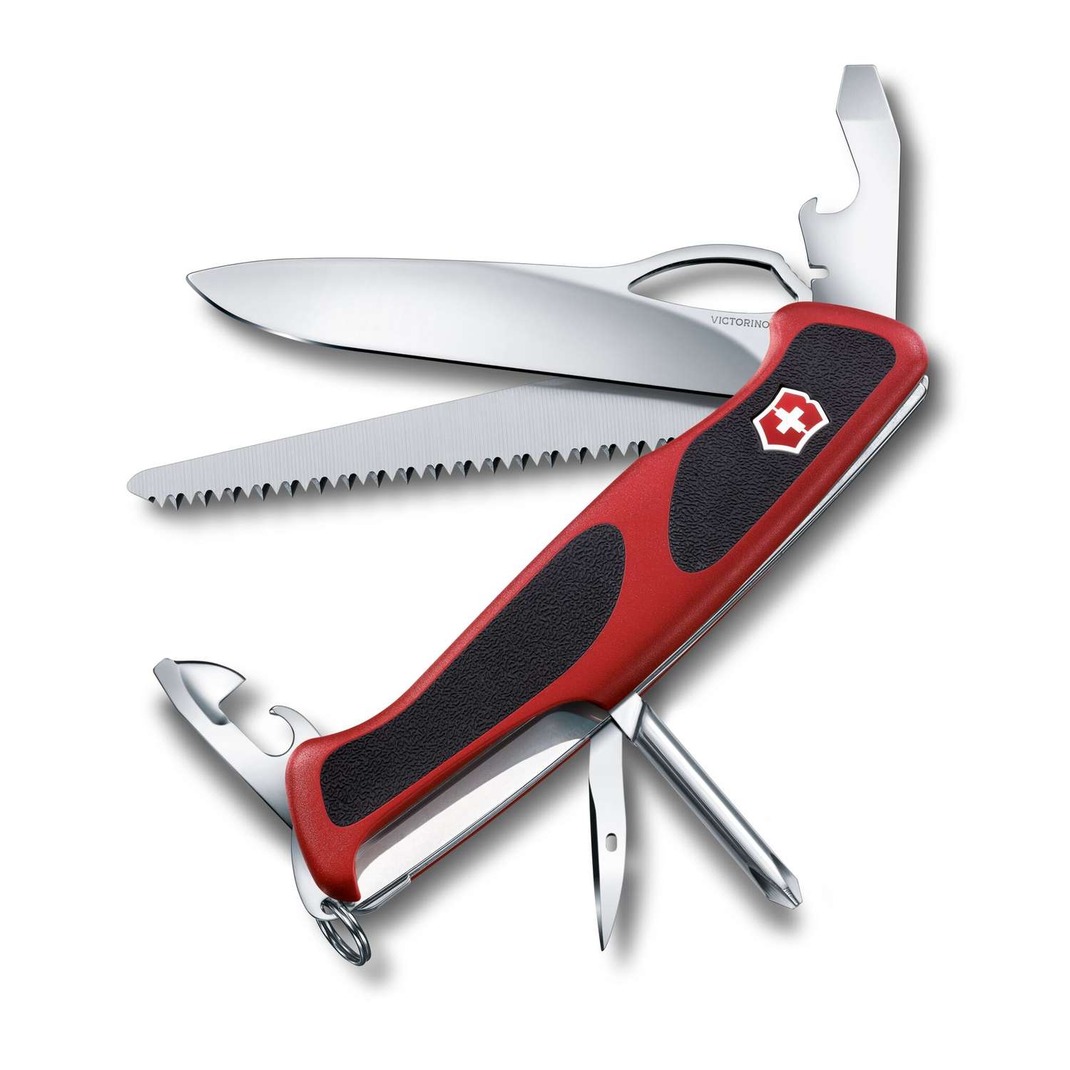 Victorinox Ranger 78 M Grip Swiss Army Knife 130 mm 12 Functions Red 0.9663.MC