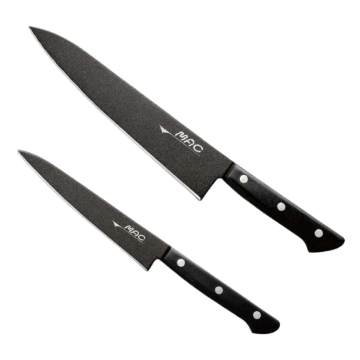 MAC Knives Set 2 pcs In Gift Box Black Series BF-H-202