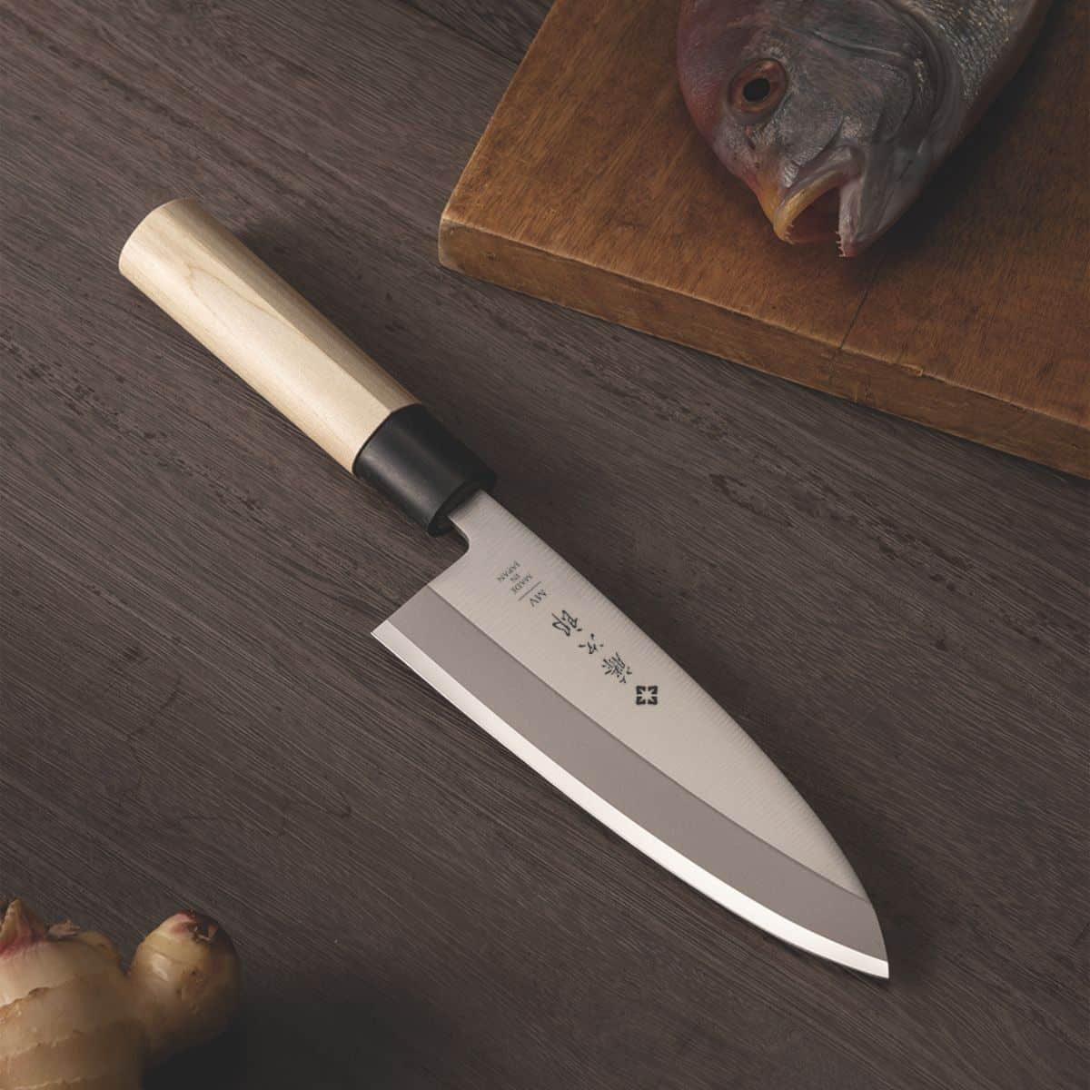 Tojiro Deba Knife 16.5 cm Magnolia Handle Japanese MV F-1054