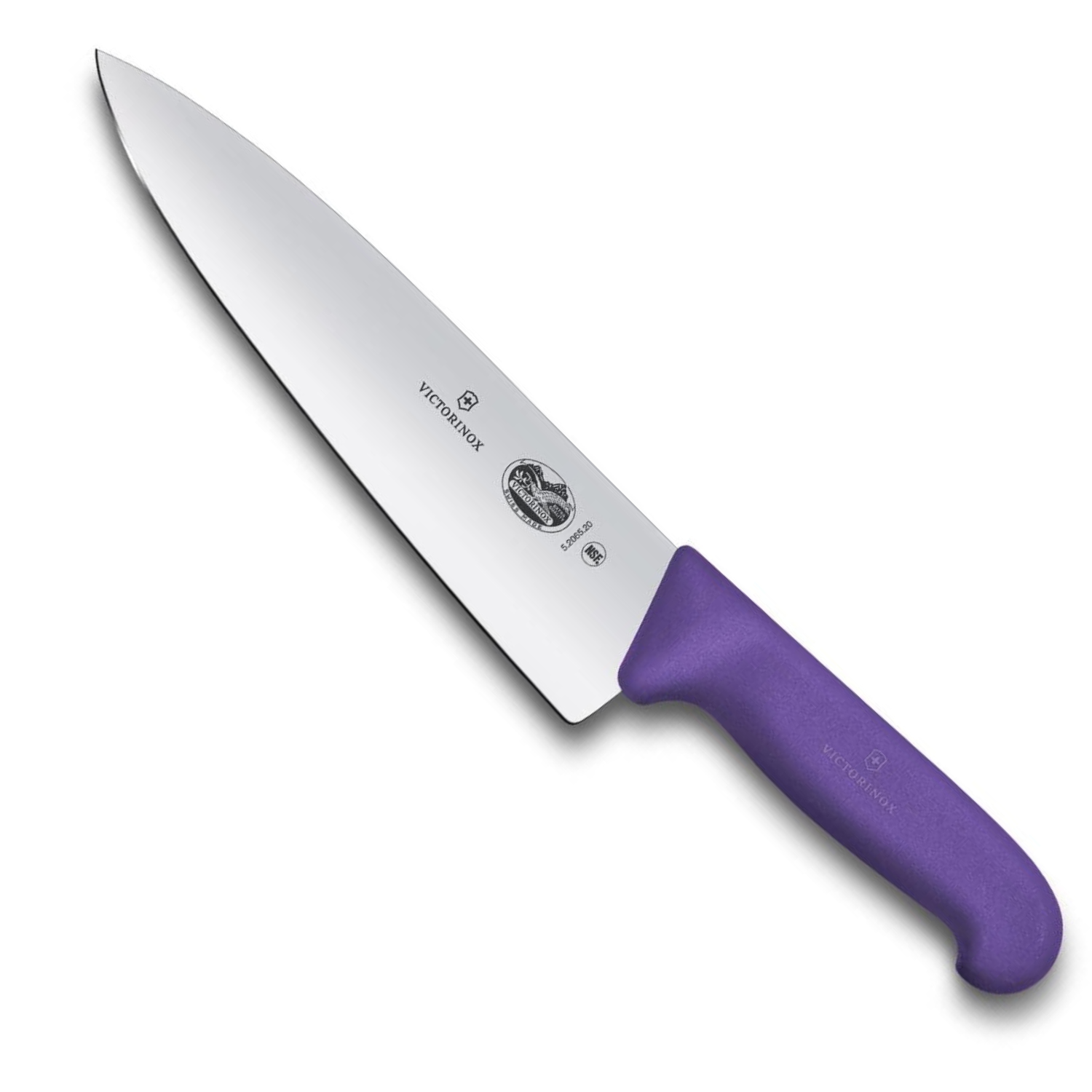 Victorinox Chef's Knife Extra Wide Blade 20 cm Purple Handle Fibrox 5.2065.20B