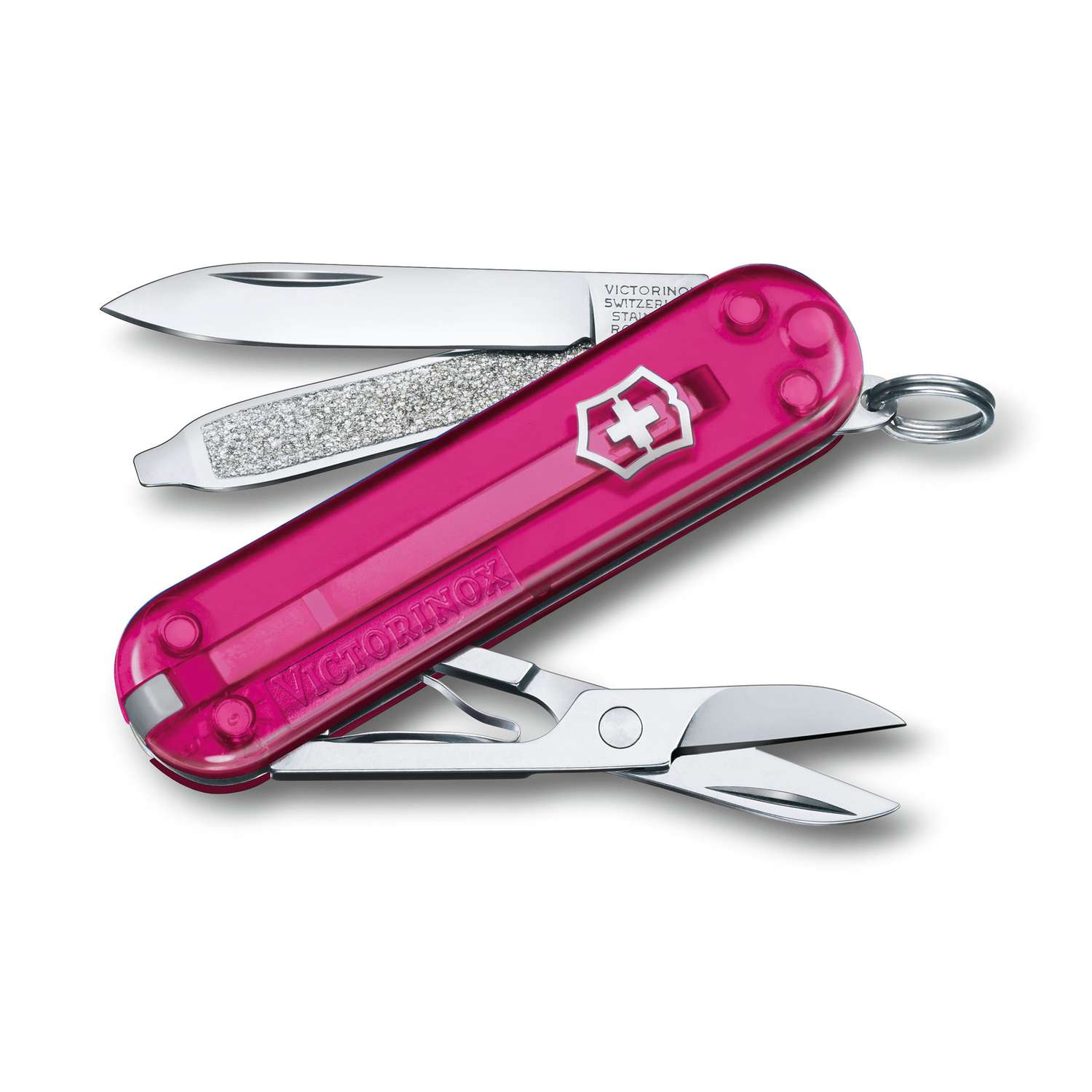 Victorinox Classic SD Swiss Army Knife 58 mm 7 Functions Pink Transparent Cupcake Dream 0.6223.T5G