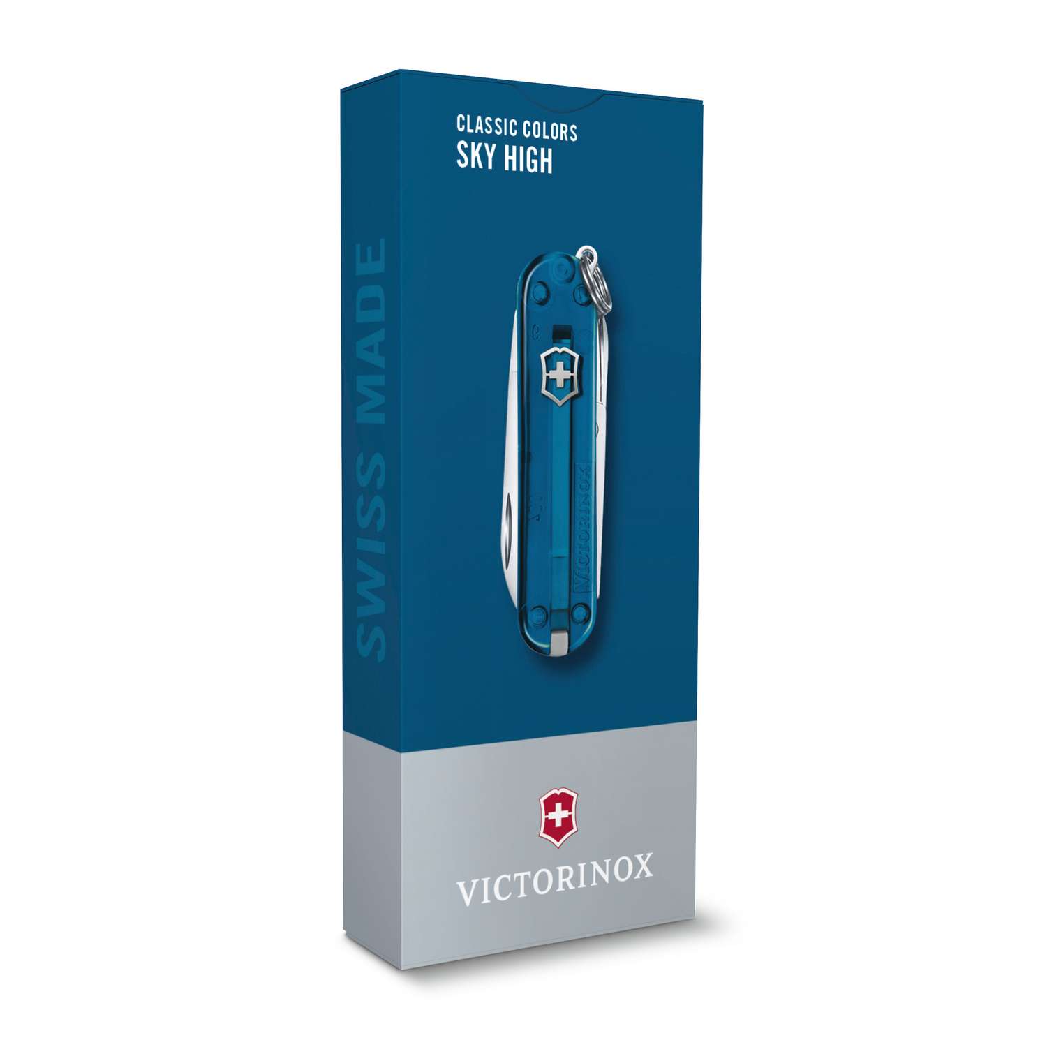 Victorinox Classic SD Swiss Army Knife 58 mm 7 Functions Blue Transparent Sky High