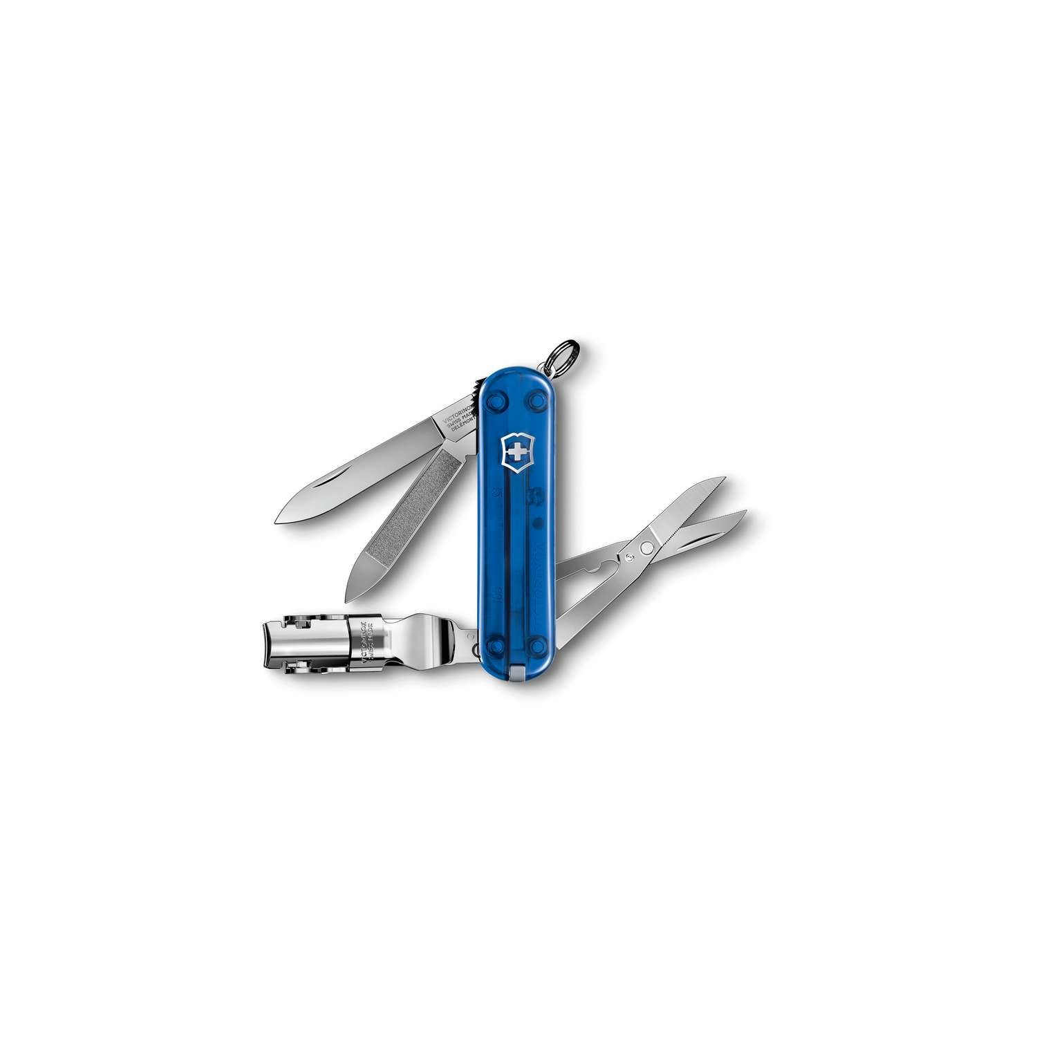 Victorinox Nail Clip 580 Swiss Army Knife 65 mm 8 Functions Blue Transparent 0.6463.T2