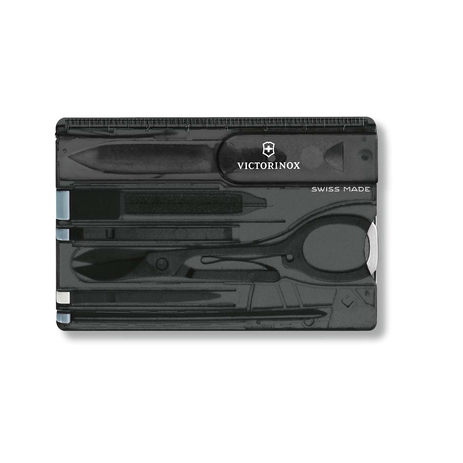 Victorinox Swiss Card Classic 10 Functions Black Transparent 0.7133.T3