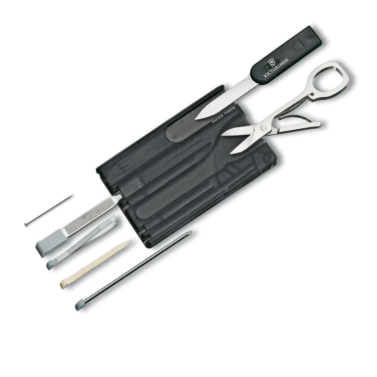 Victorinox Swiss Card Classic 10 Functions Black Transparent 0.7133.T3