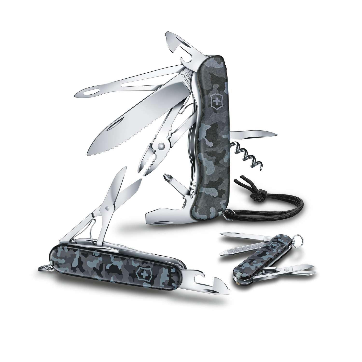 Victorinox Skipper W Swiss Army Knife 111 mm 18 Functions Gray Navy Camouflage