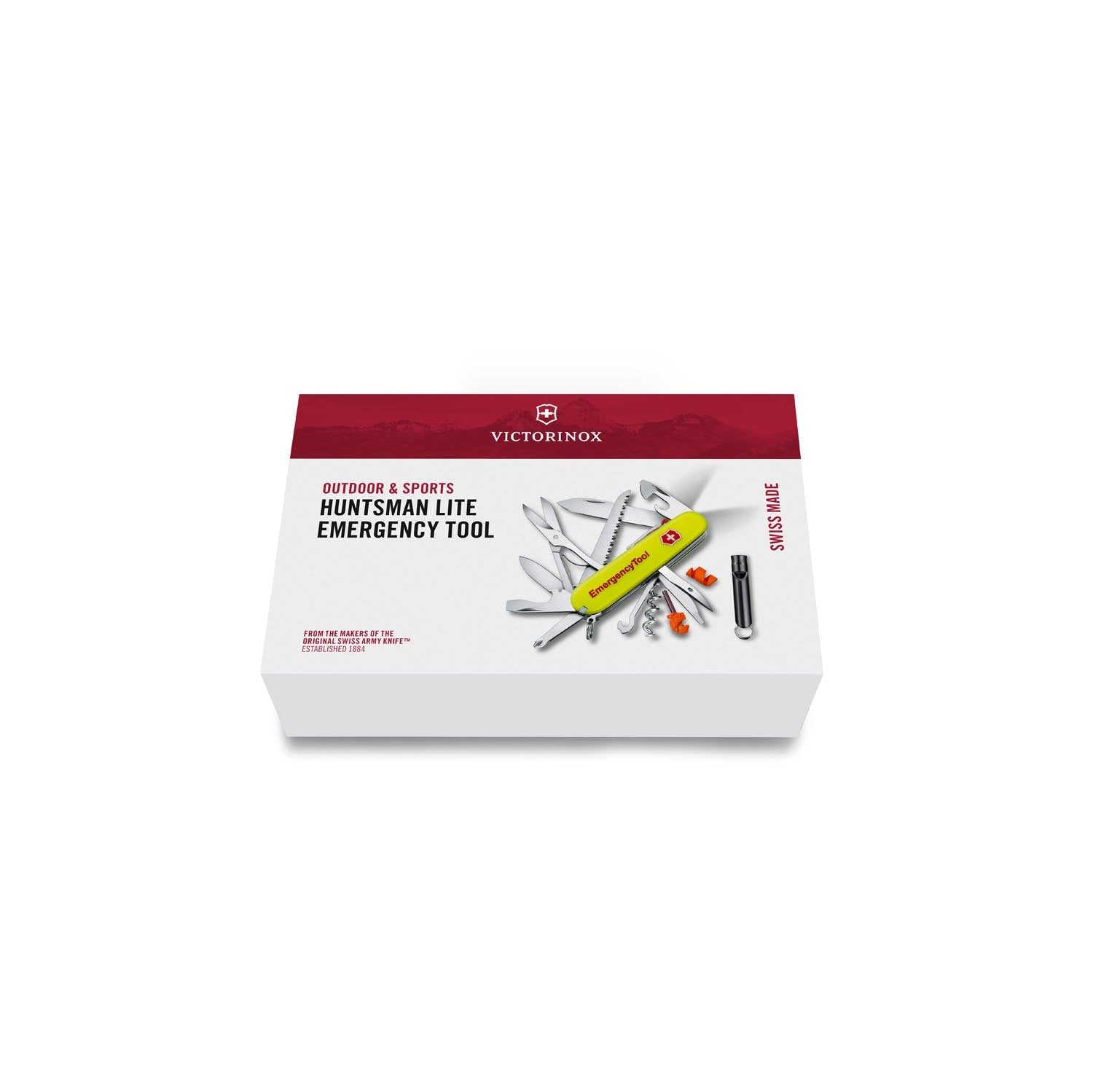 Victorinox Huntsman Lite Emergency Tool Swiss Army Multitool 91 mm 23 Functions Yellow Luminescent
