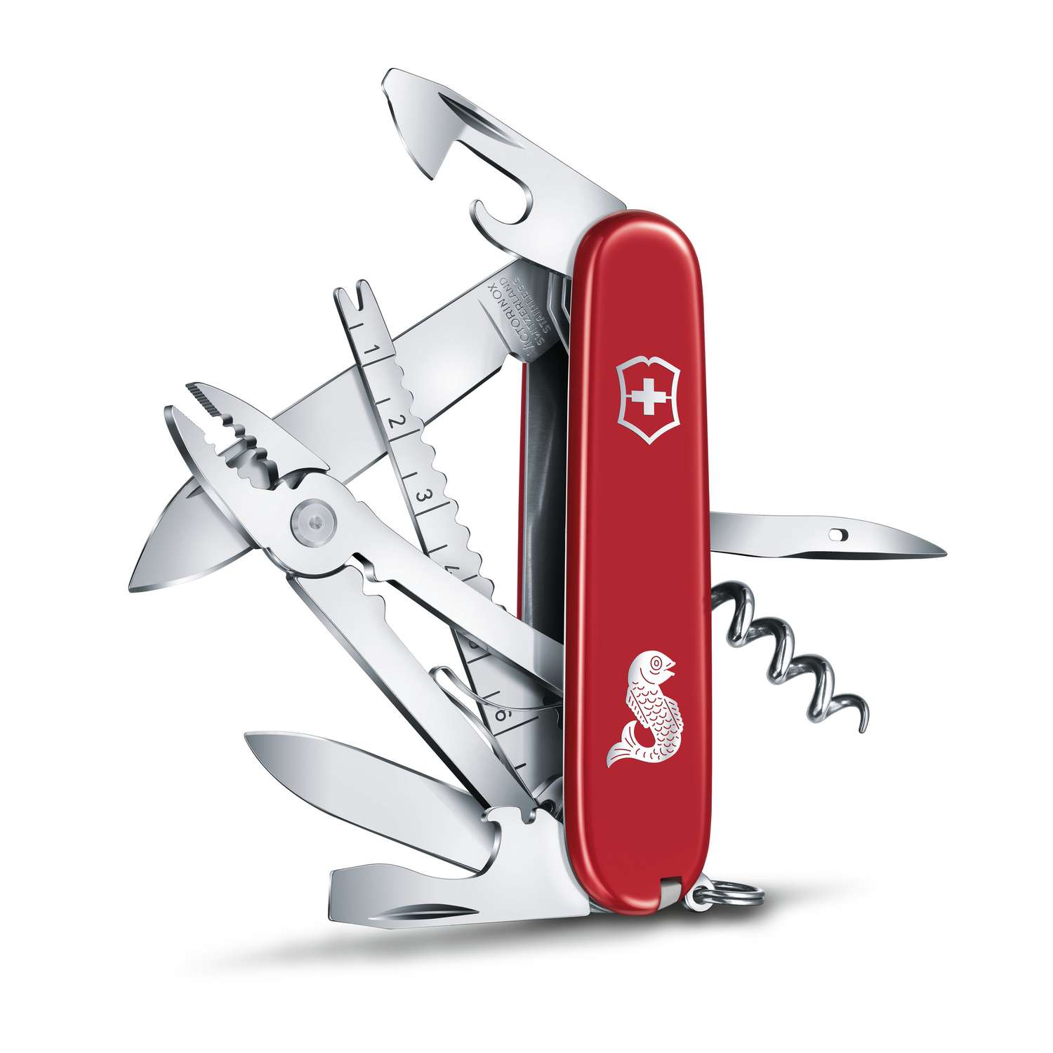 Victorinox Angler Swiss Army Knife 91 mm 19 Functions Red 1.3653.72