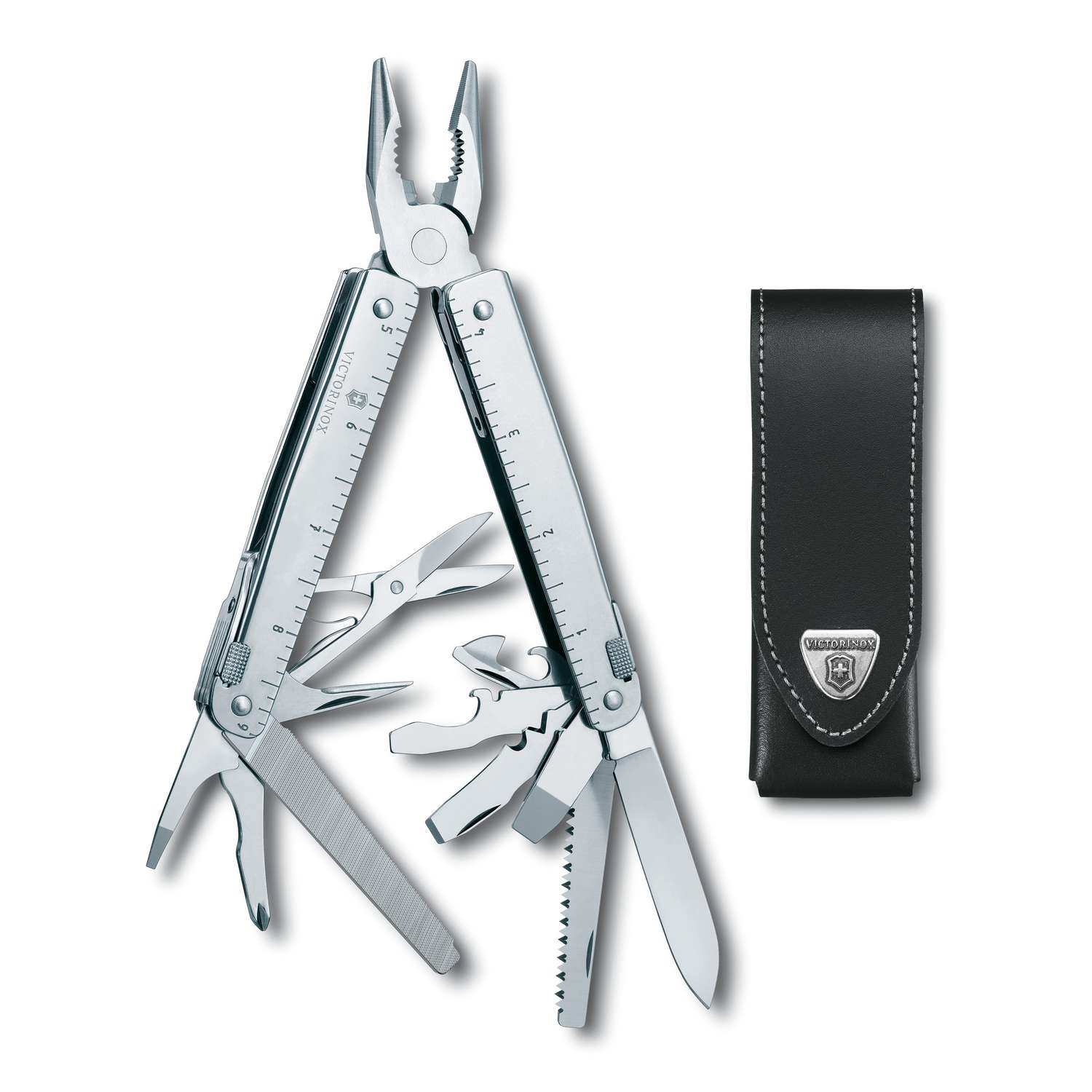 Victorinox Swiss Tool X Swiss Army Multitool 115 mm 26 Functions Silver In Belt Pouch 3.0327.L