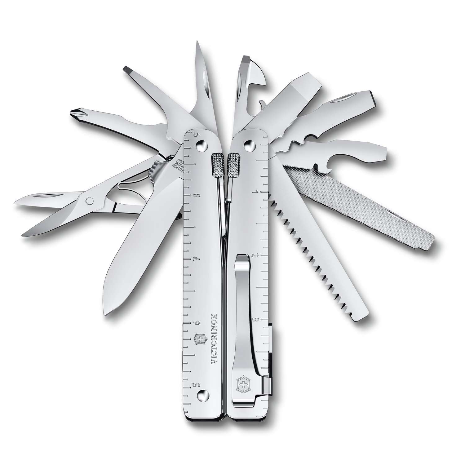 Victorinox Swiss Tool Spirit MX Clip Swiss Army Multitool 115 mm 25 Functions Silver In Blister