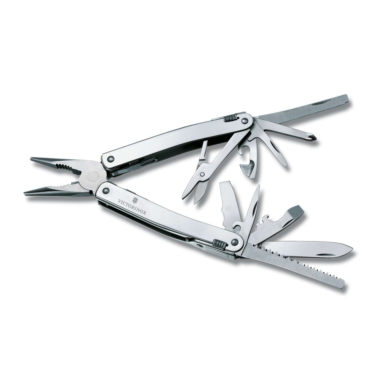 Victorinox Swiss Tool Spirit X Swiss Army Multitool 105 mm 24 Functions Silver In Belt Pouch Leather 3.0224.L
