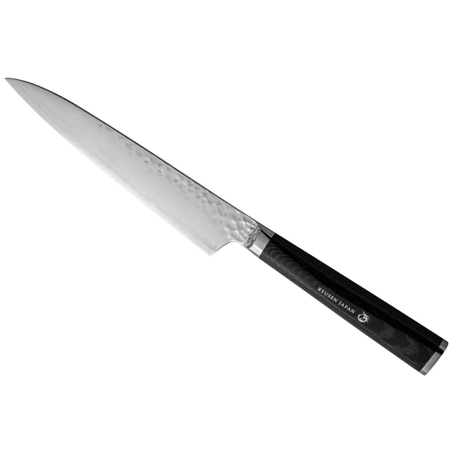 Ryusen Damascus Chef'S Knife 21 cm Micarta Handle Tangan Ryu TG-502