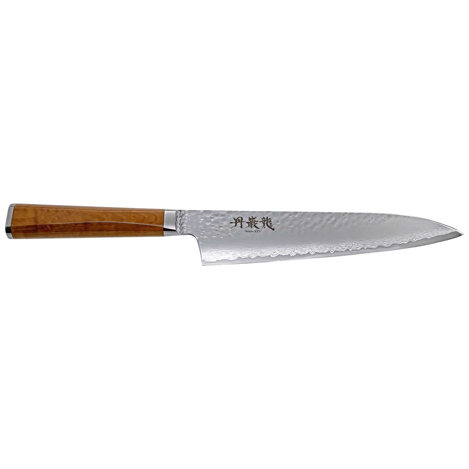 Ryusen Damascus Chef'S Knife 21 cm Maple Handle Tangan Ryu TG-602