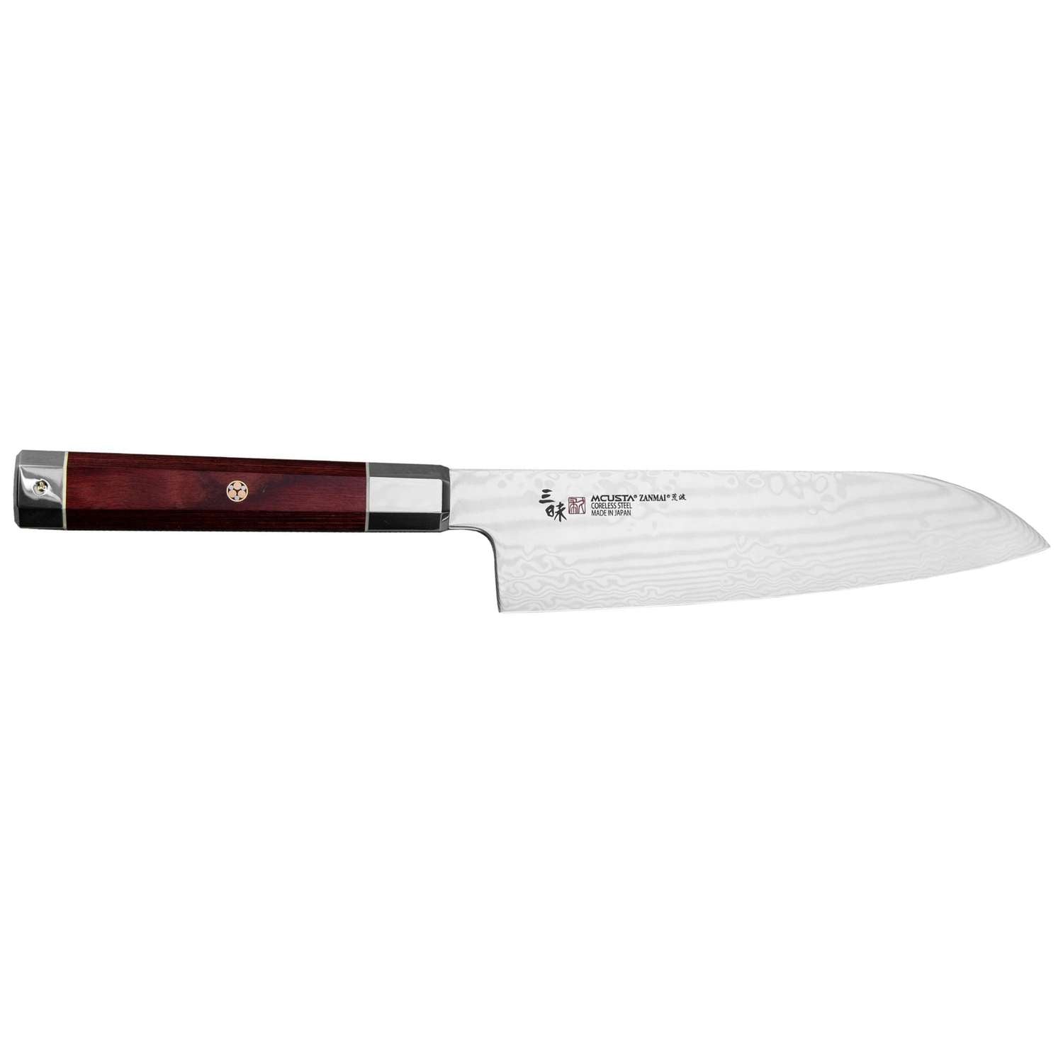Mcusta zanmai Damascus Santoku Knife 18 cm Ultimate Aranami ZUA-1003C