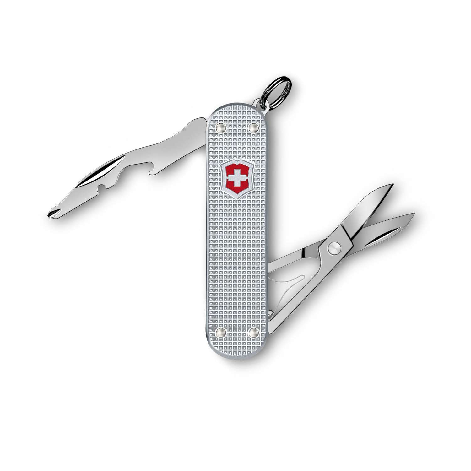 Victorinox Companion Slim Alox Swiss Army Knife 58 mm 5 Functions Aluminium Scales Silver 0.6261.26