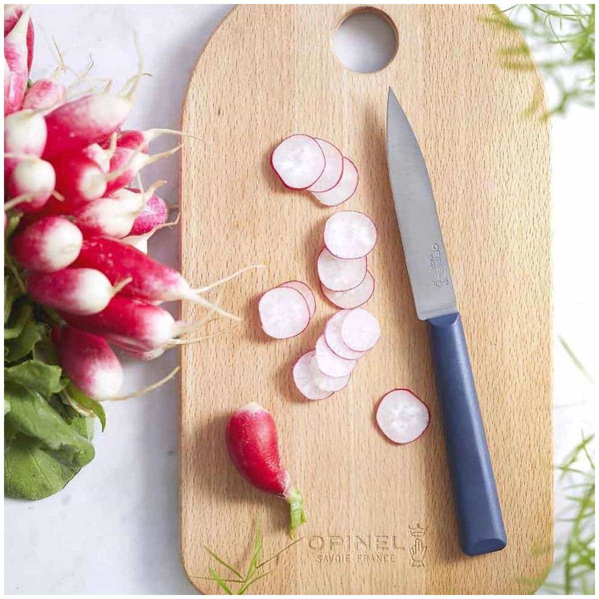 Opinel Kitchen Knives and Peeler Set 4 pcs Multicolored Handles Les Essentiels+ 002359
