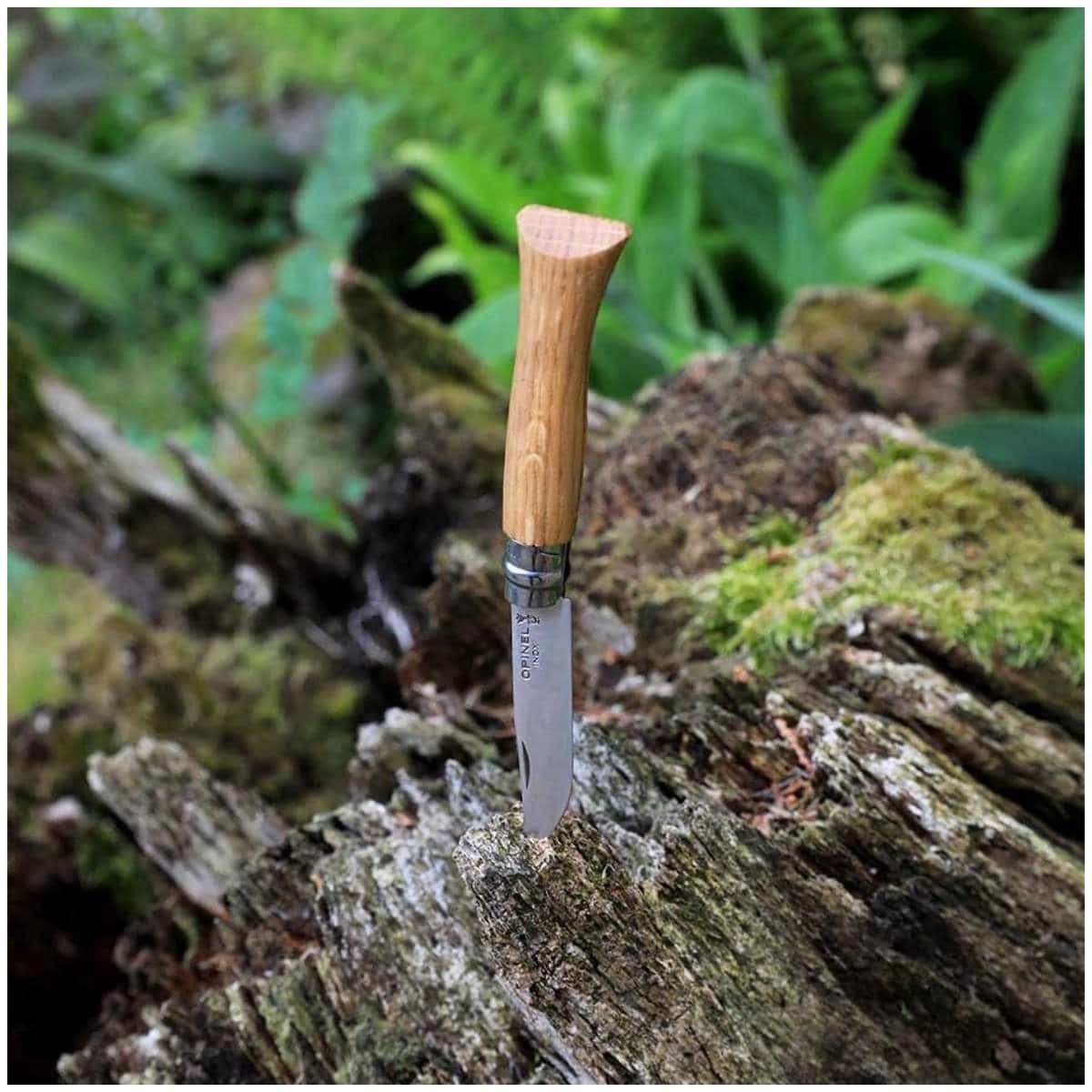 Opinel Pocket Knife 9 cm Oak Wood Handle No 9 Classic Wood 002424