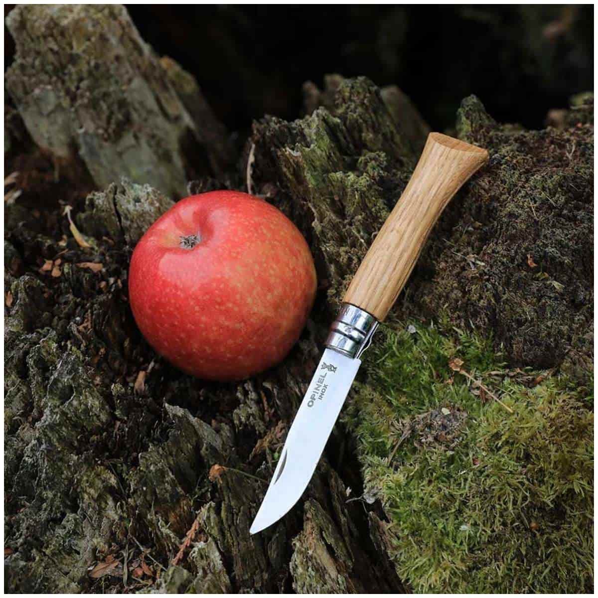 Opinel Pocket Knife 9 cm Oak Wood Handle No 9 Classic Wood 002424