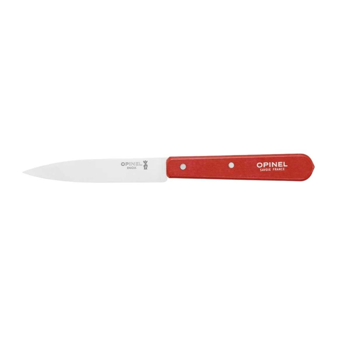 Opinel Paring Knife 10 cm Red Wooden Handle No 112 Paysage 003115