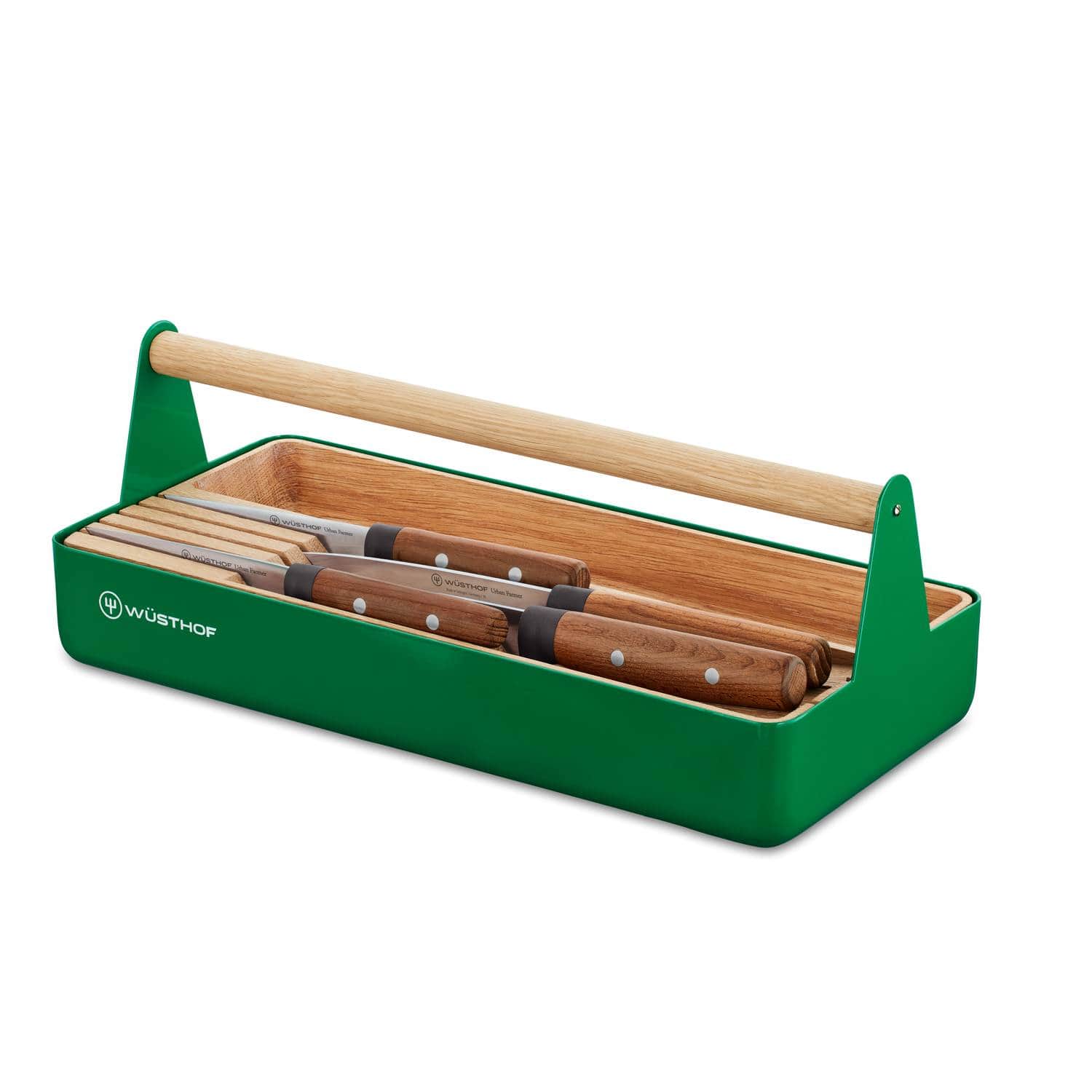 Wusthof Storage Basket With 4 Knives Urban Farmer 1095270401