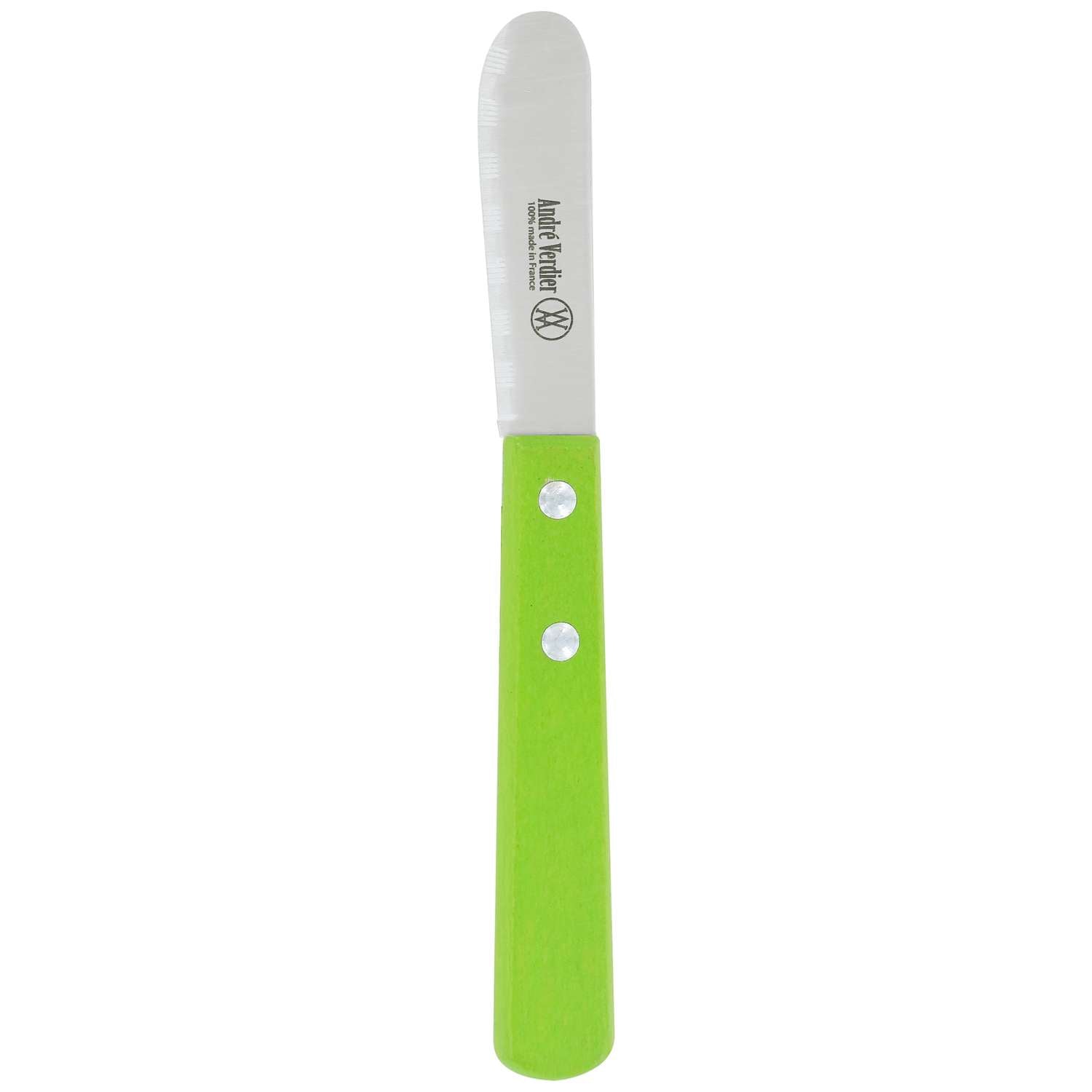 Andre verdier Butter Knife 6.5 cm Green Wooden Handle Prepa Culi