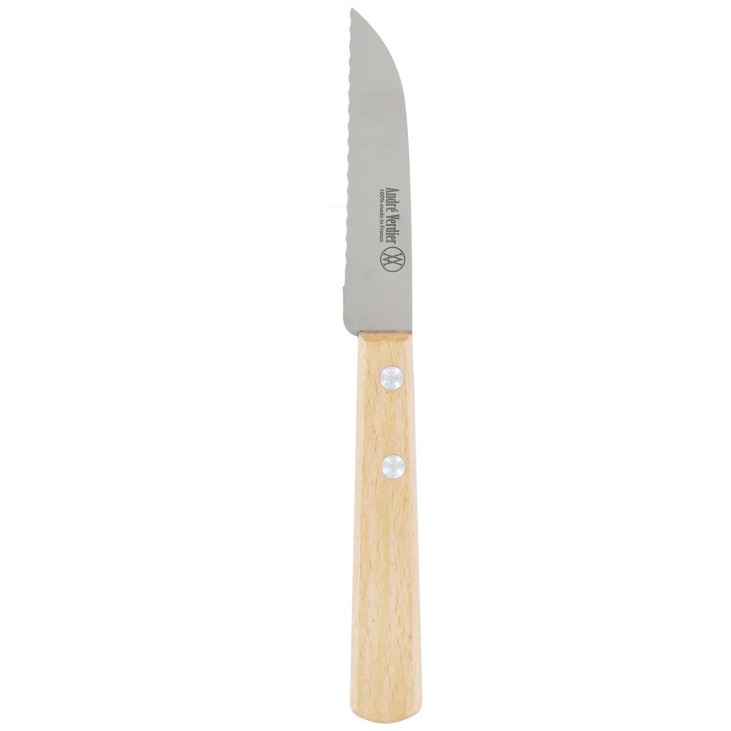 Andre verdier Serrated Paring Knife 8 cm Wooden Handle Prepa Culi