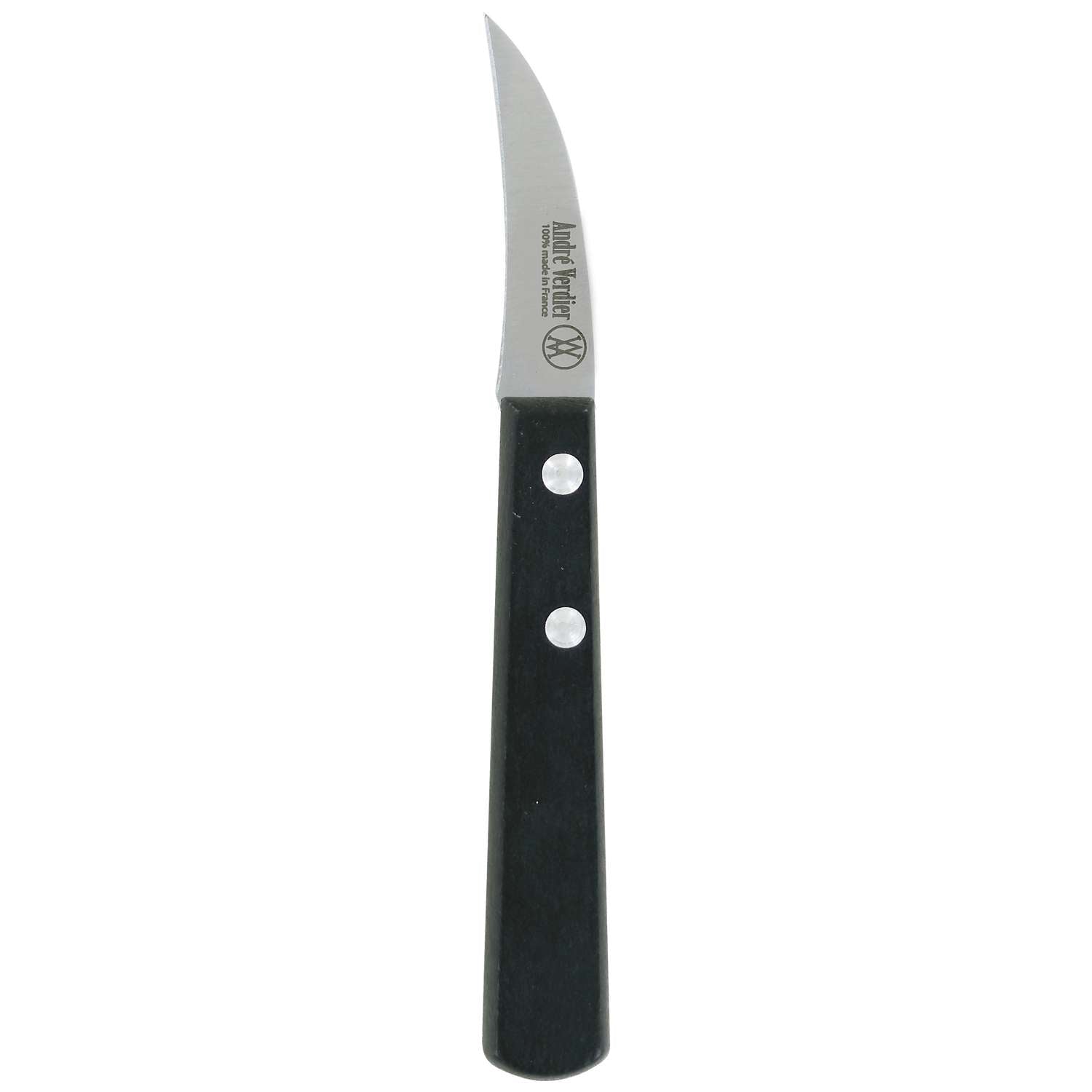 Andre verdier Peeling Knife 6 cm Black Wooden Handle Prepa Culi