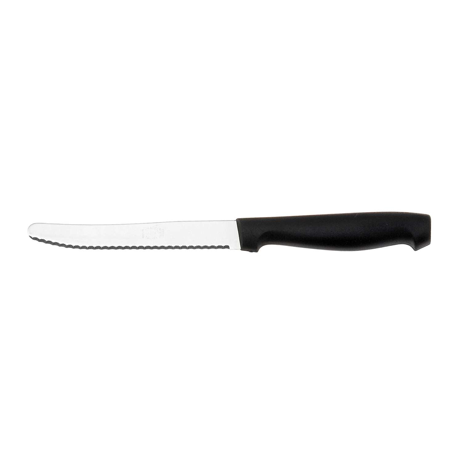 Andre verdier Serrated Round Dinner Knife 11.5 cm Black Handle Rondo 4123N