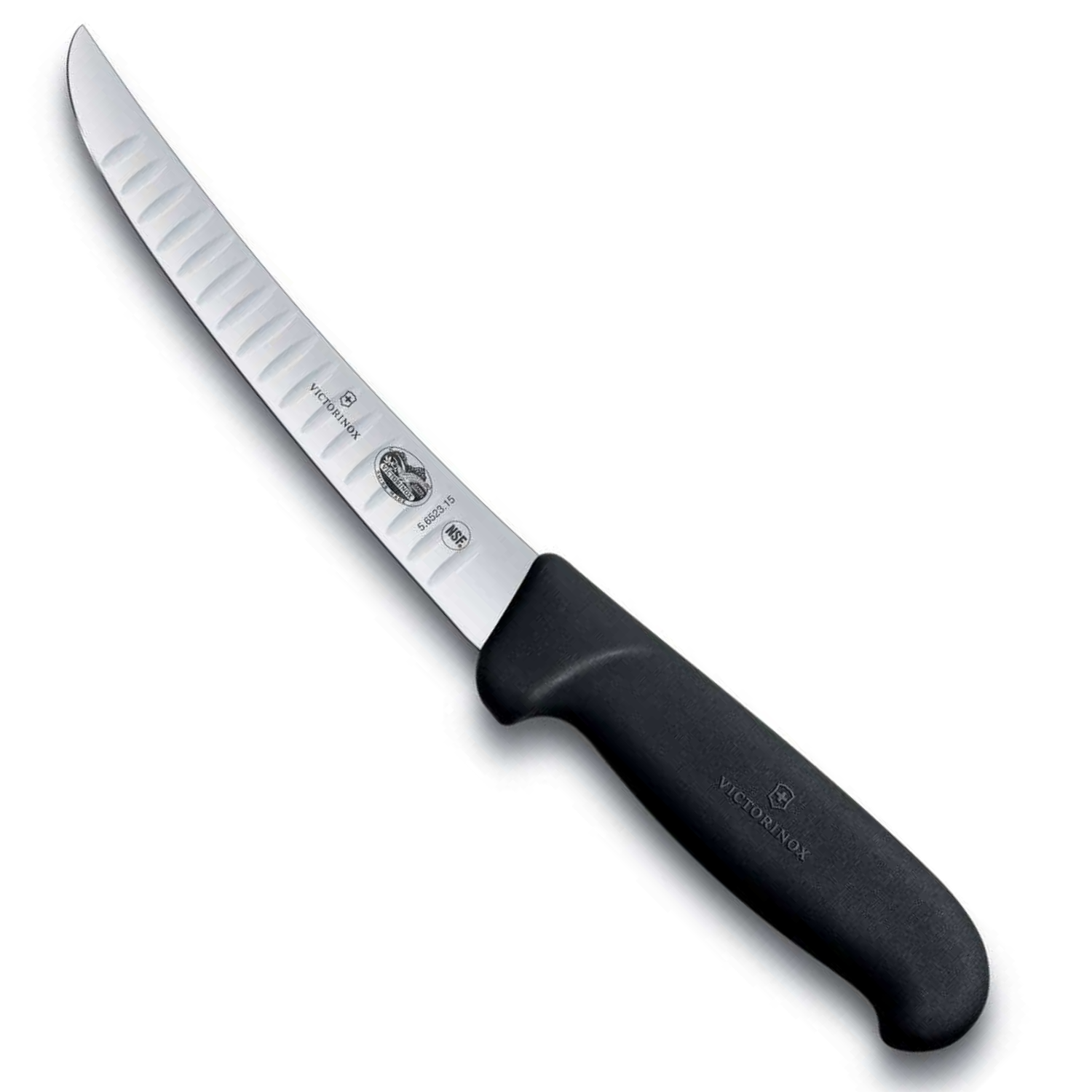 Victorinox Hollow Edge Boning Knife Curved Blade 15 cm Fibrox Handle 5.6523.15