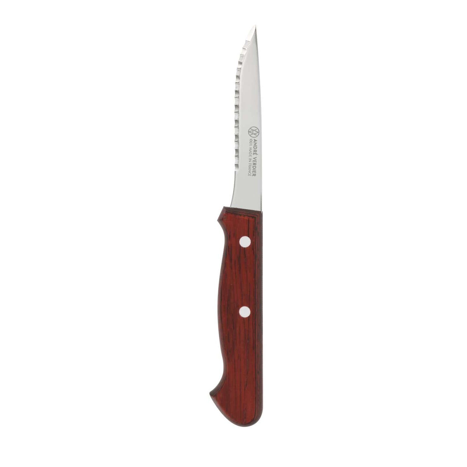 Andre verdier Double Serrated Knife Steak Knife 10 cm Wooden Handle