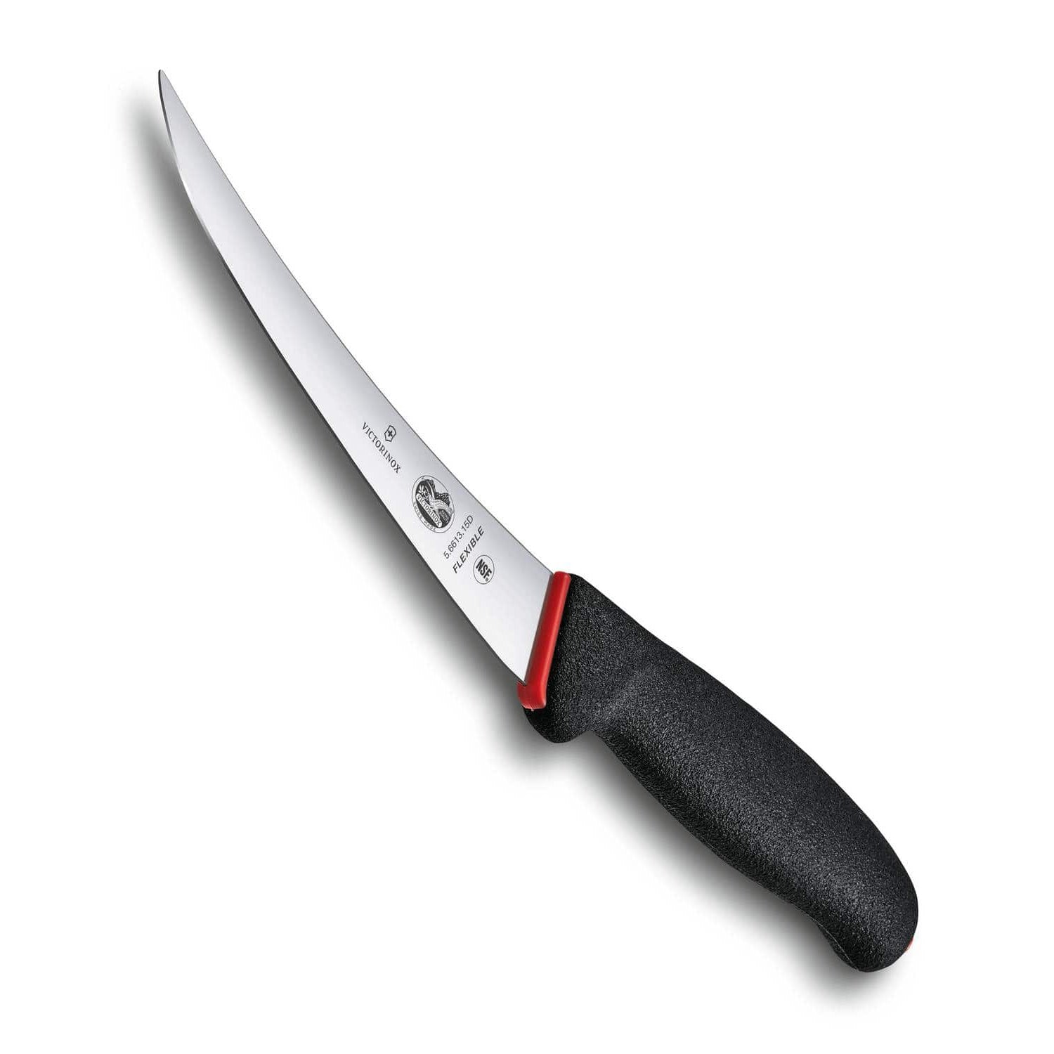 Victorinox Boning Knife Curved, Narrow, Flexible Blade 15 cm Dual Grip Handle 5.6613.15D