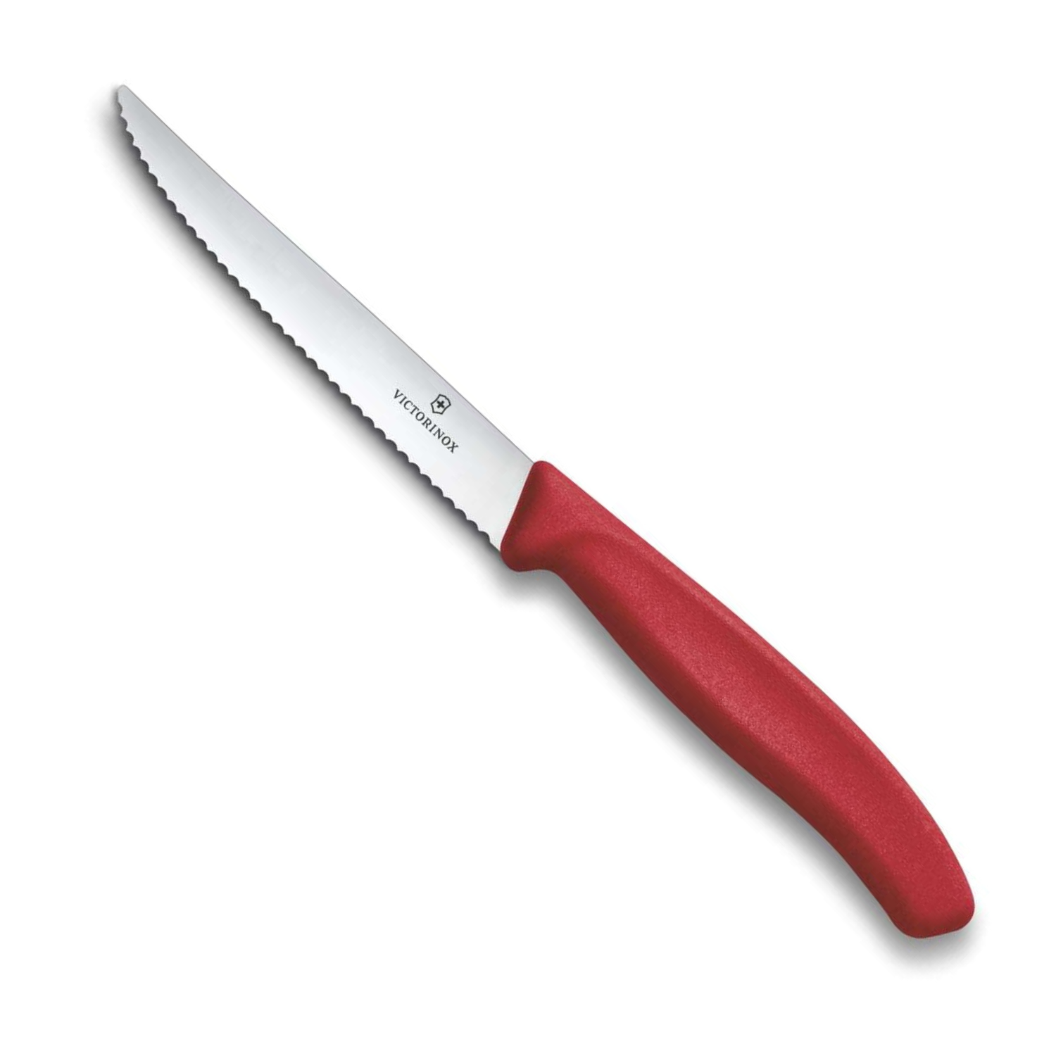 Victorinox Serrated Steak Knife 11 cm Red Handle Swiss Classic 6.7231.C1