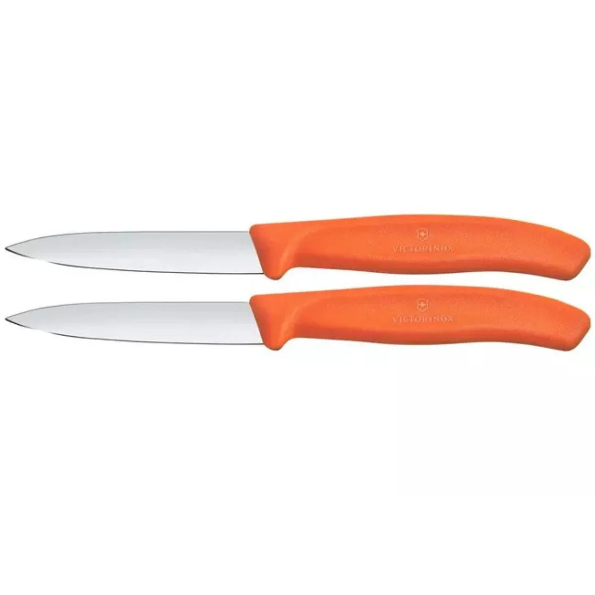 Victorinox Paring Knives 8 cm Orange Handles 2 pcs Set Swiss Classic 6.7609.2C1