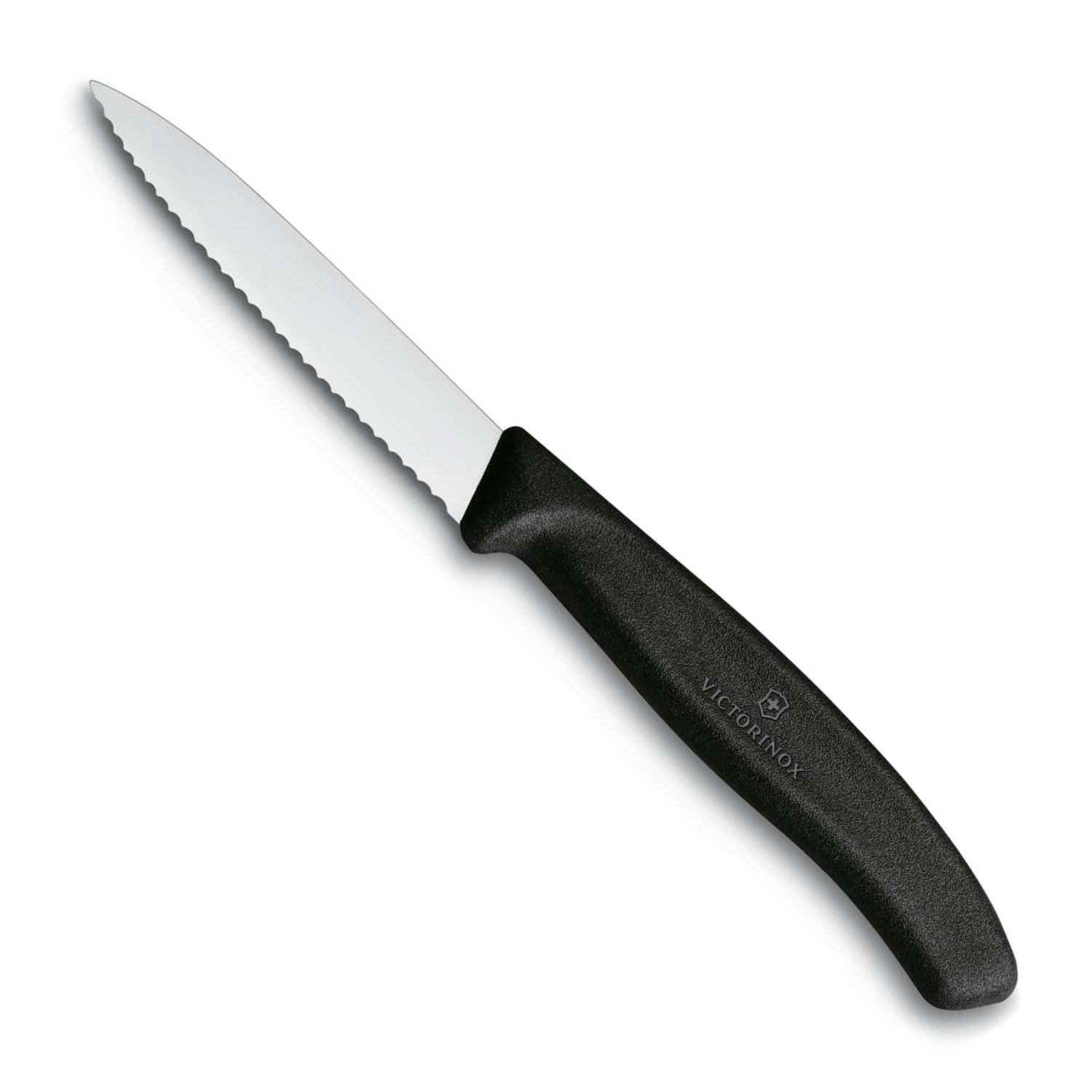 Victorinox Μαχαίρια κουζίνας 8 εκατ. ίσια οδοντωτά μαύρη λαβή σετ 6 τμχ Swiss Classic 6.7633.6