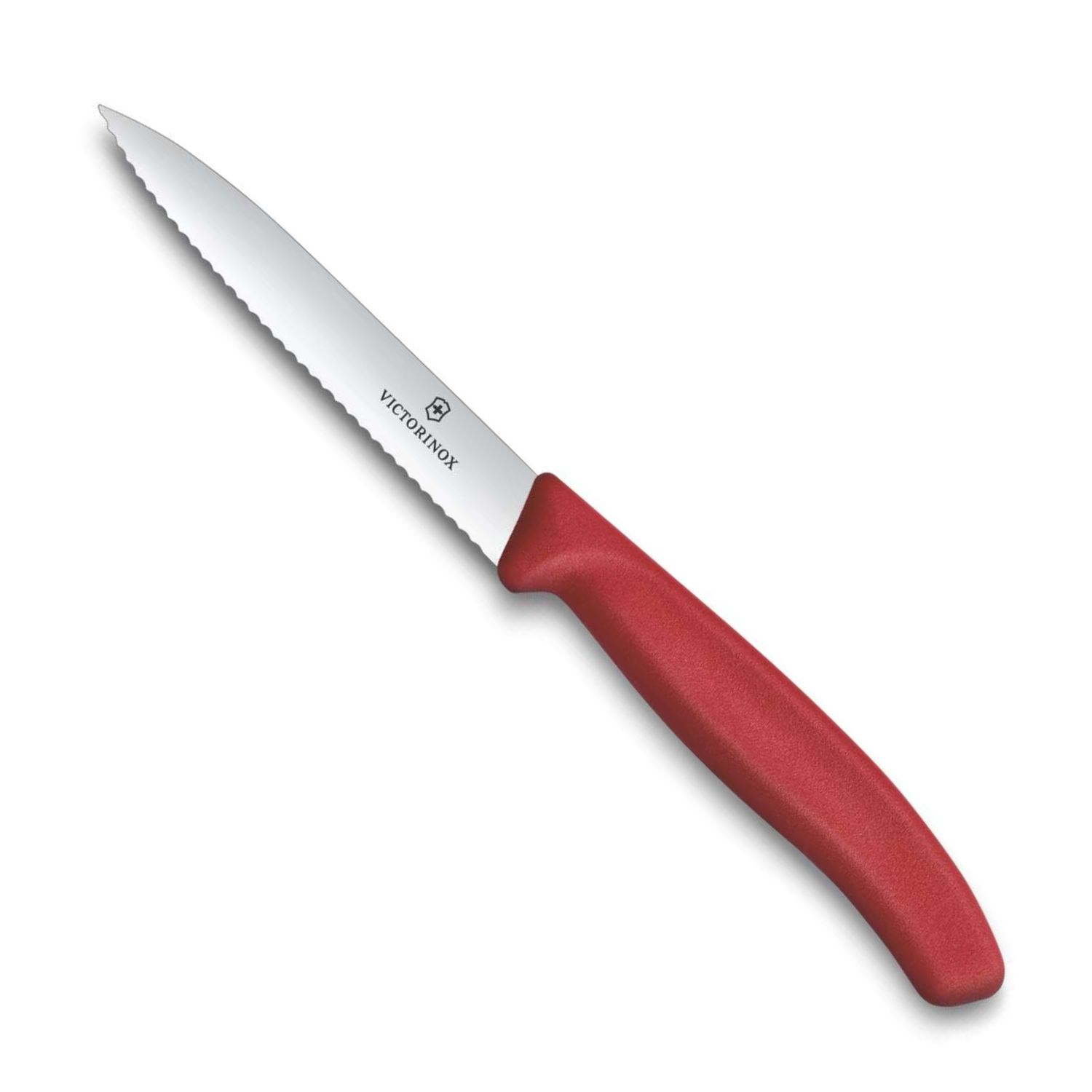 Victorinox Serrated Paring Knife 10 cm Red Handle Swiss Classic 6.7731.C1