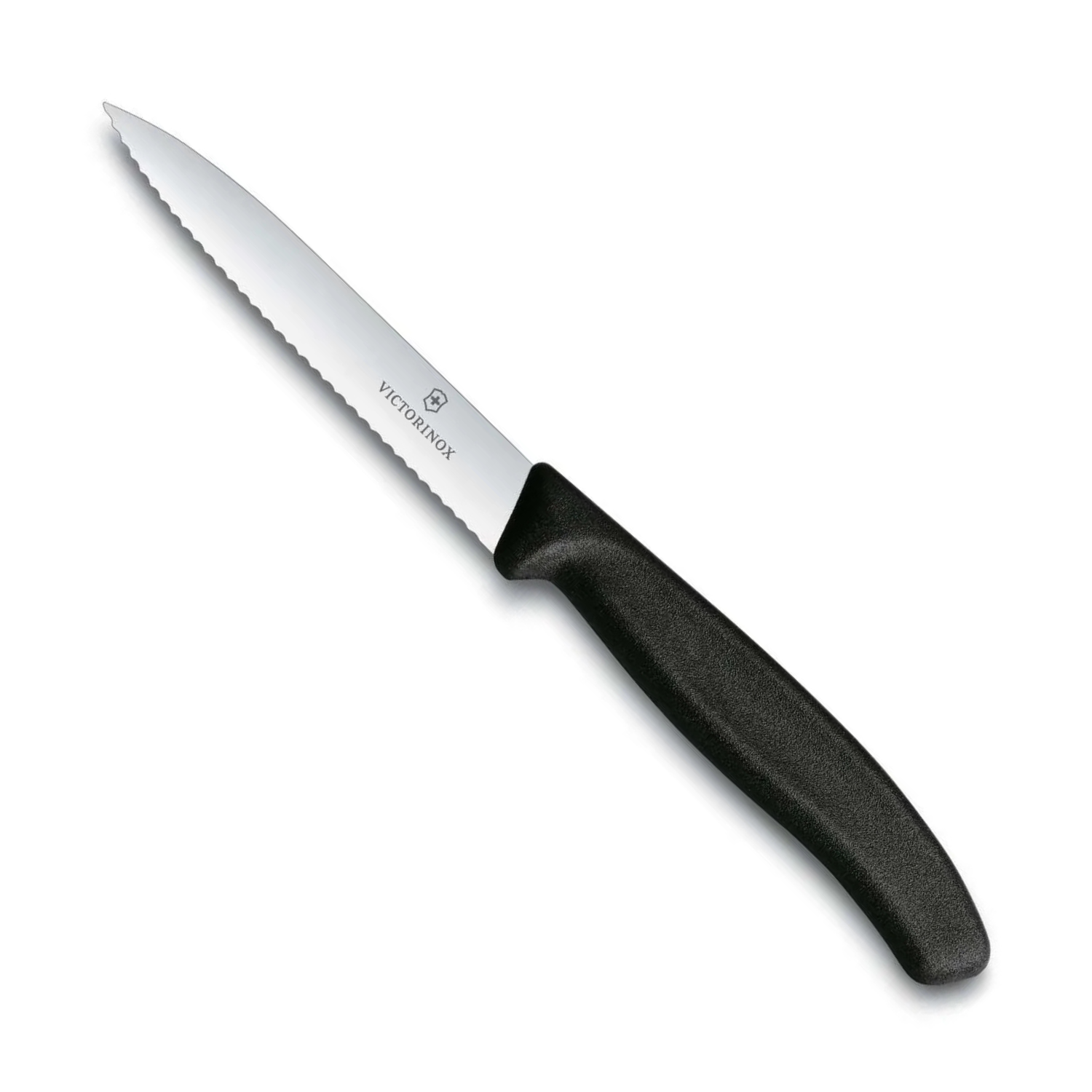 Victorinox Serrated Paring Knife 10 cm Black Handle 6 pcs Set Swiss Classic 6.7733.6