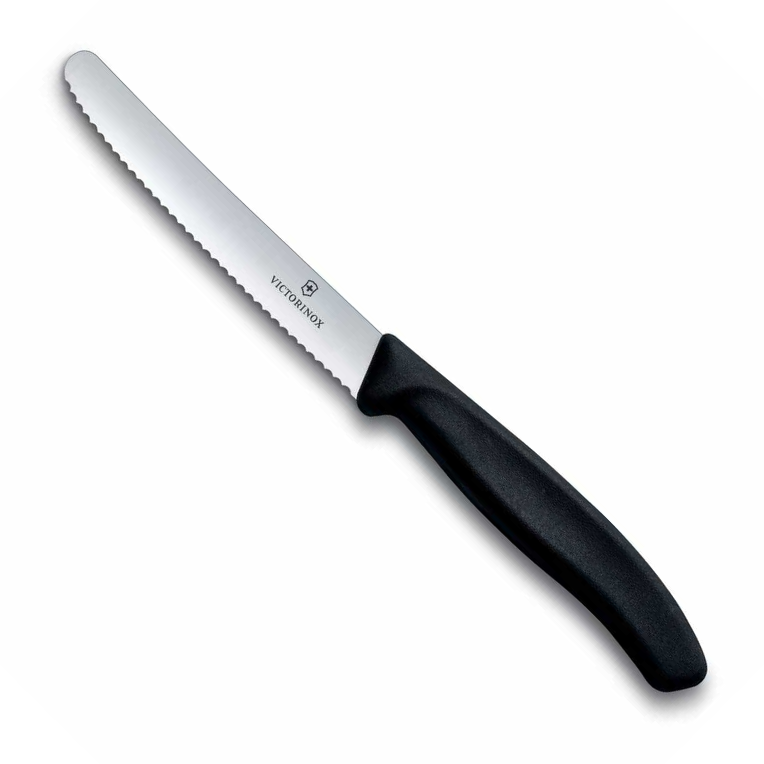 Victorinox Serrated Utility Knife 11 cm Black Handle Swiss Classic 6.7833