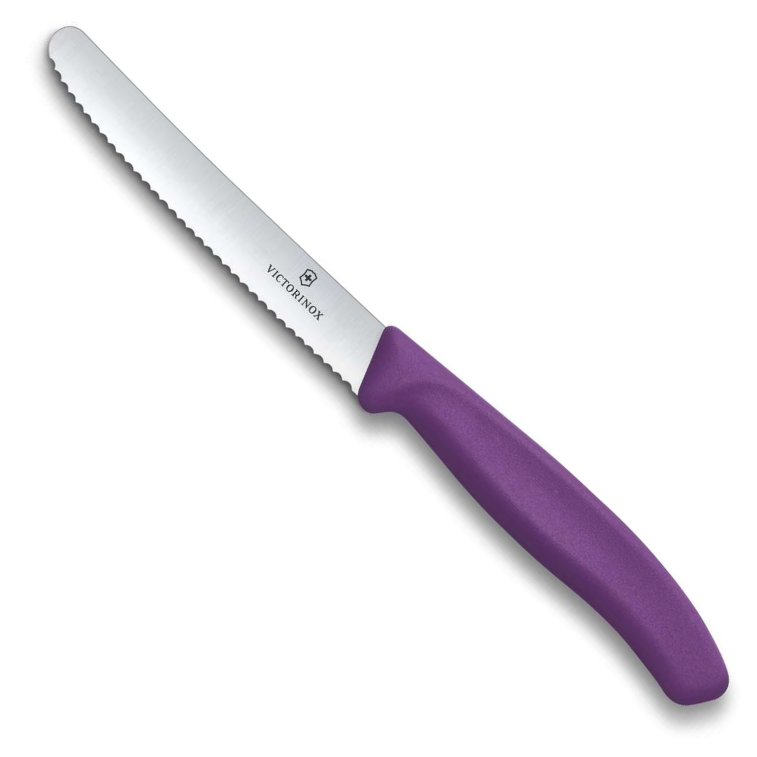 Victorinox Serrated Paring Knife 11 cm Purple Handle Swiss Classic 6.7835.C1