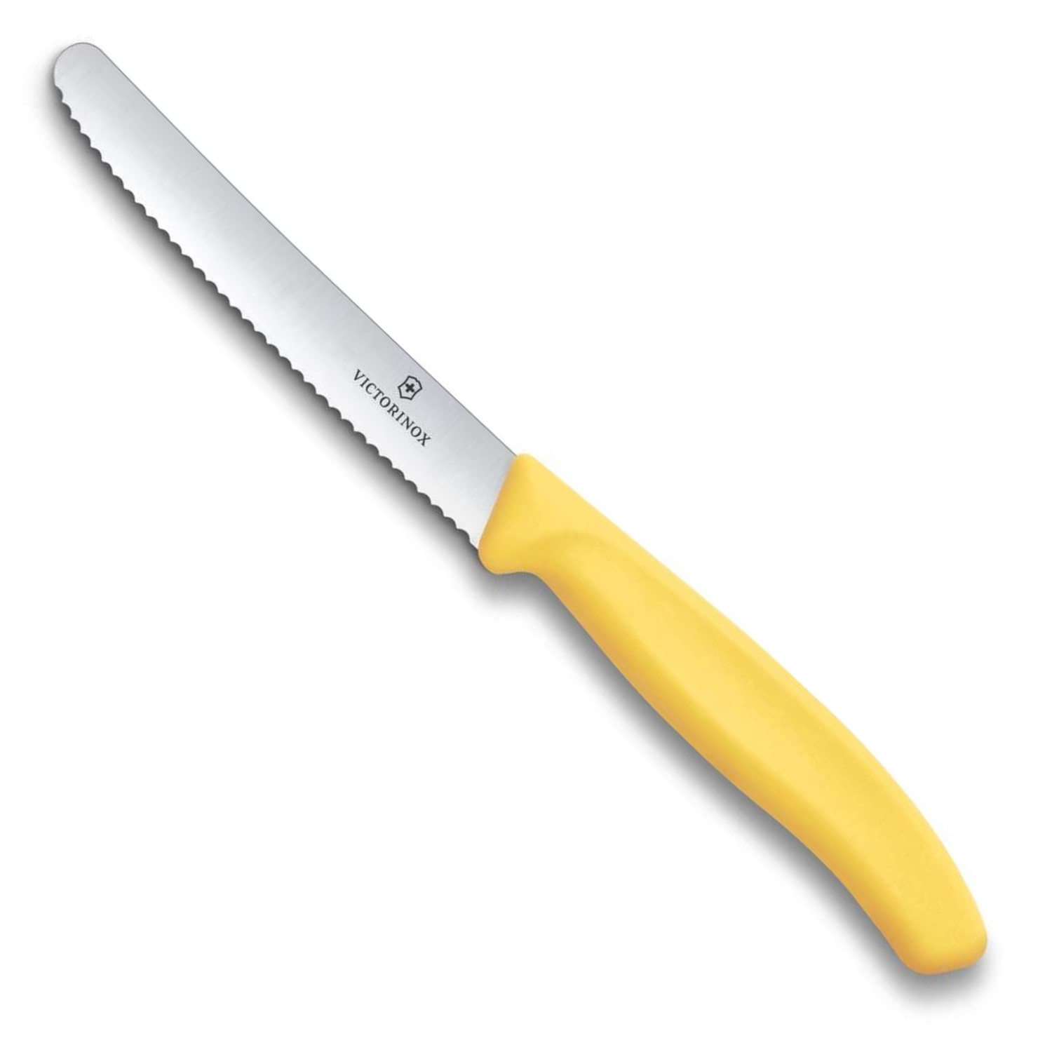Victorinox Serrated Paring Knife 11 cm Yellow Handle Swiss Classic 6.7838.C1
