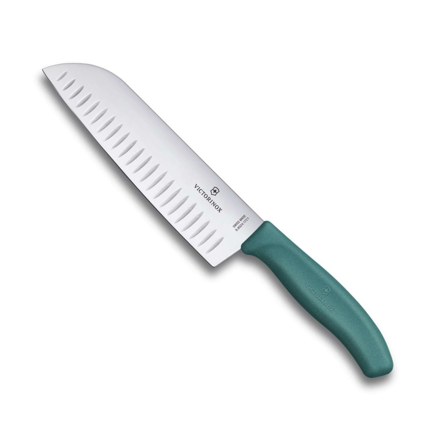 Victorinox Santoku Knife 17 cm Green Handle Swiss Classic